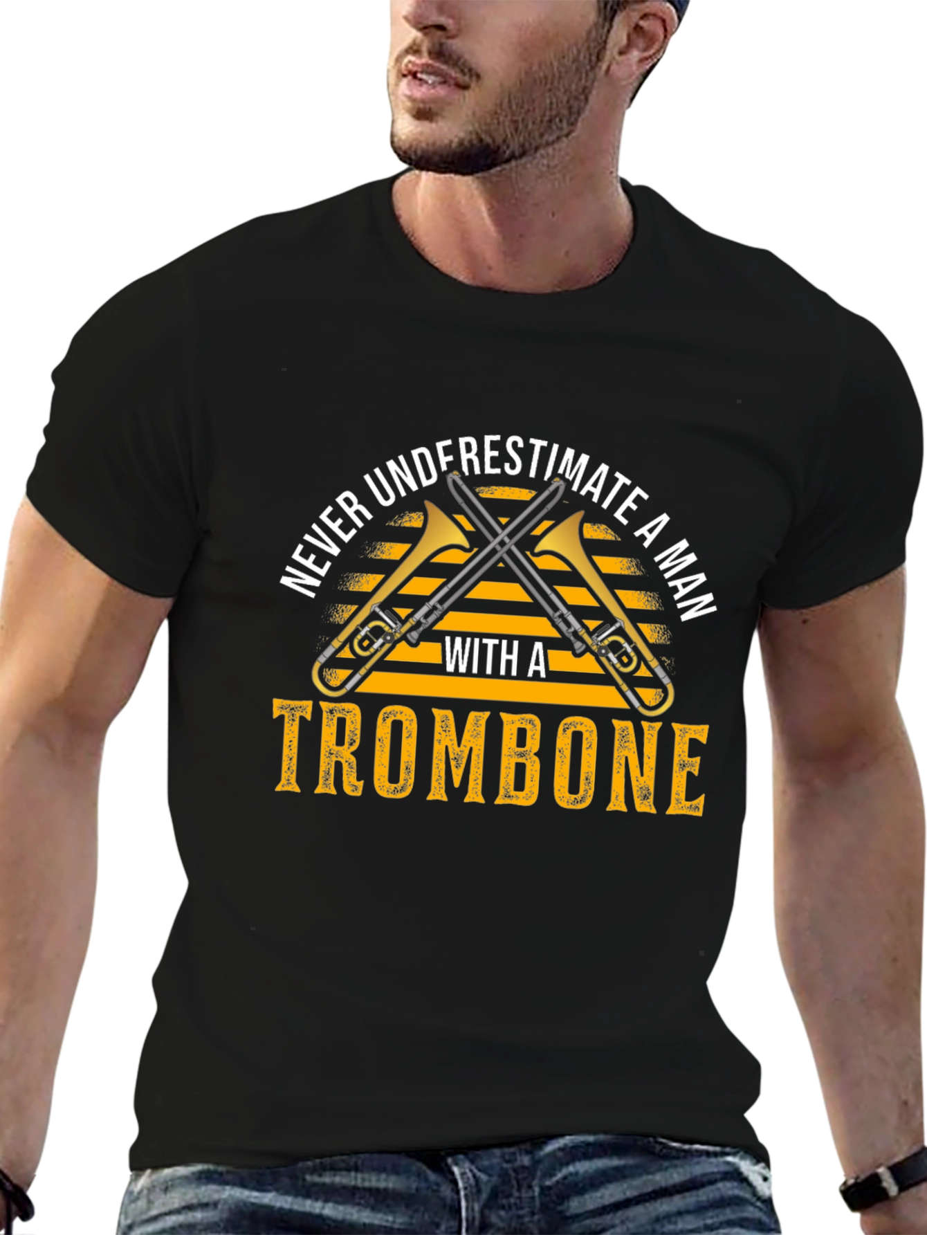 Camiseta Hombre Trombonista - No Subestimes