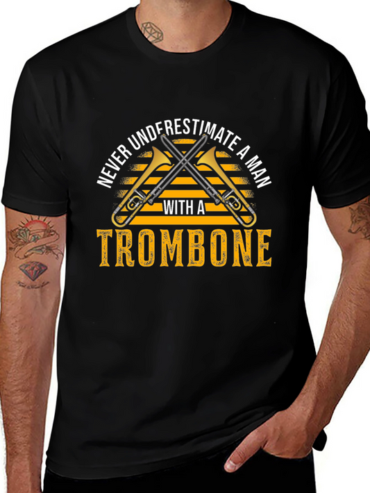 Camiseta Hombre Trombonista - No Subestimes