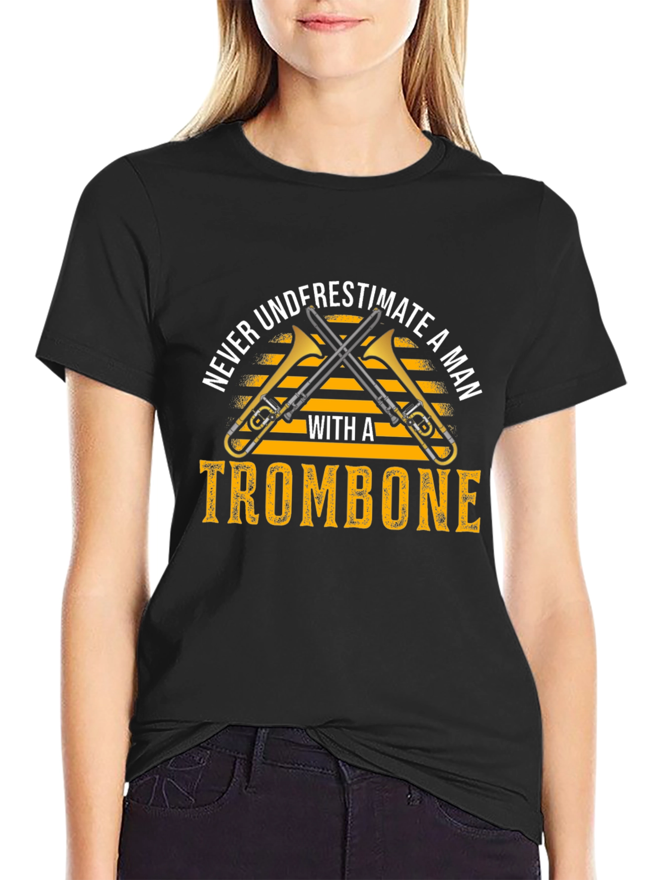 Camiseta Hombre Trombonista - No Subestimes