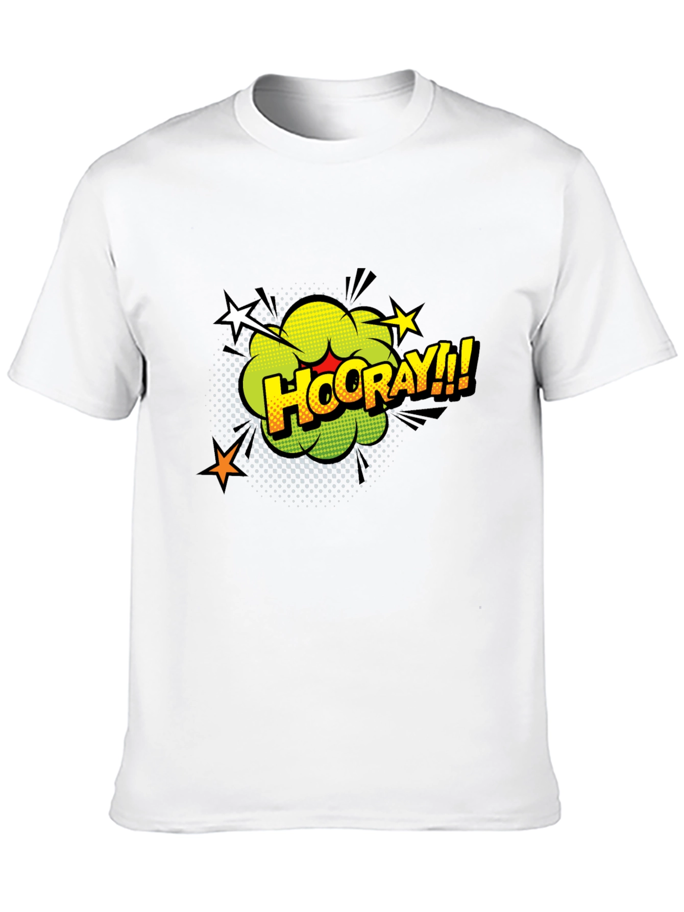 Camiseta Negra con Diseño Gráfico Hooray!!!