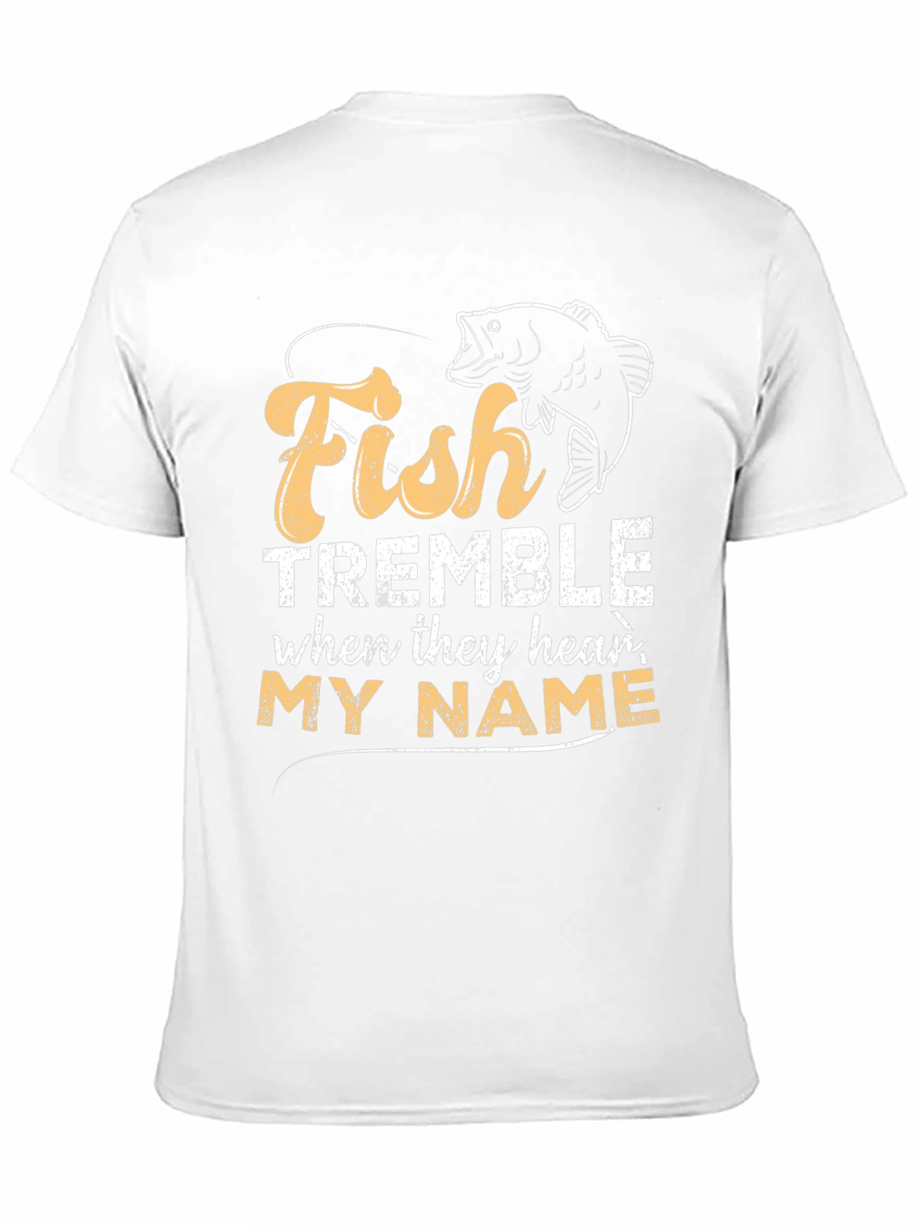 Camiseta Negra Fish Tremble My Name