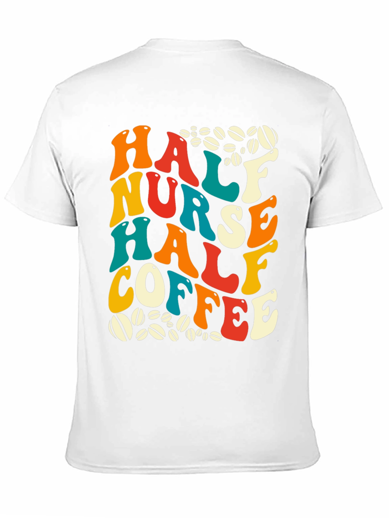 Camiseta Half Nurse Half Coffee para Enfermeras