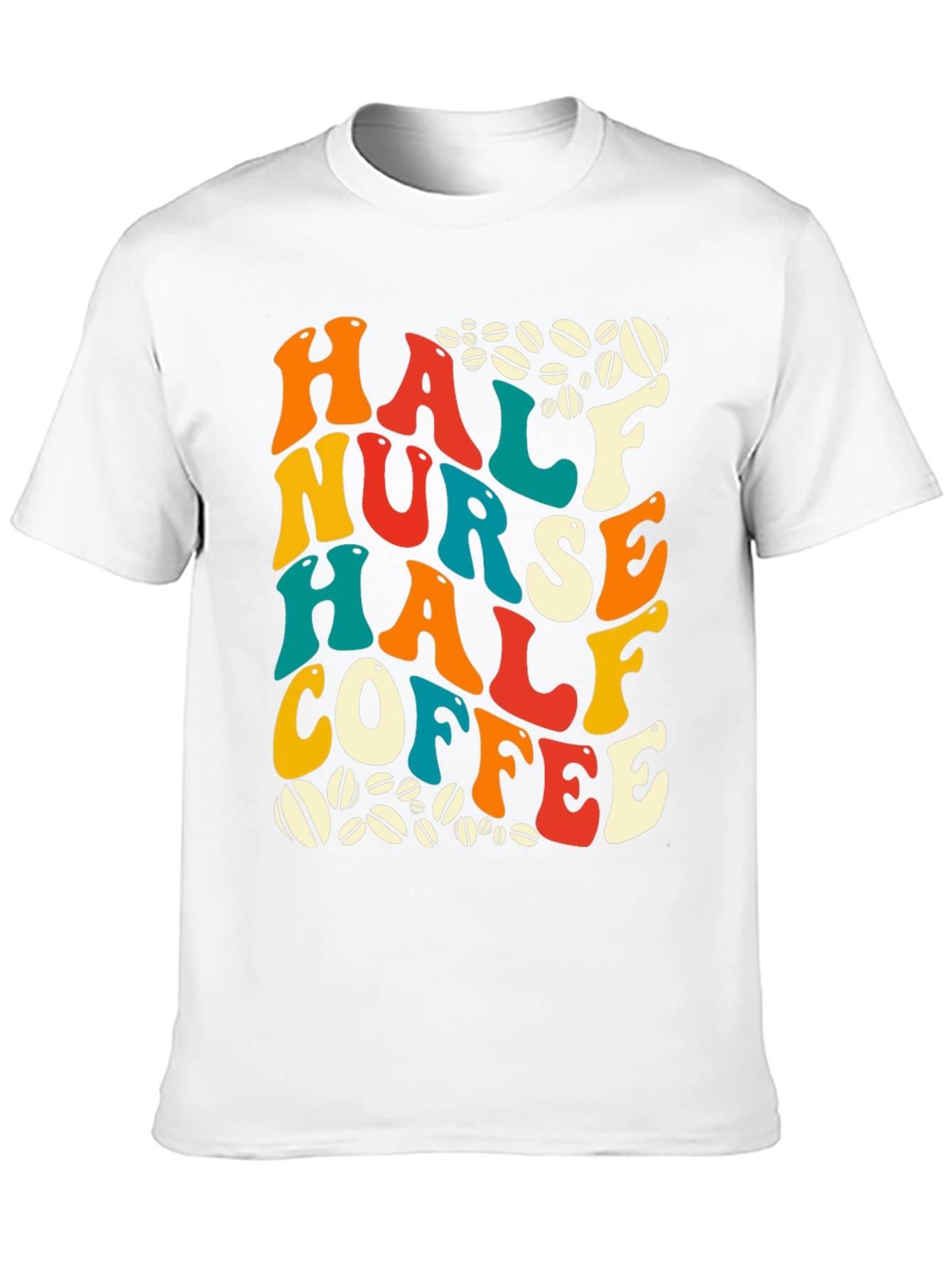 Camiseta Half Nurse Half Coffee para Enfermeras