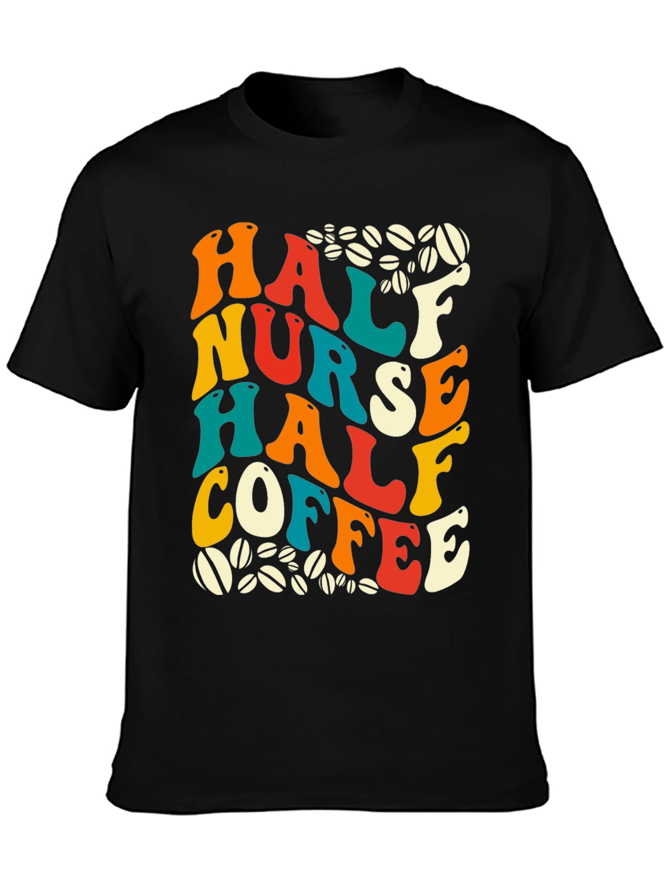 Camiseta Half Nurse Half Coffee para Enfermeras