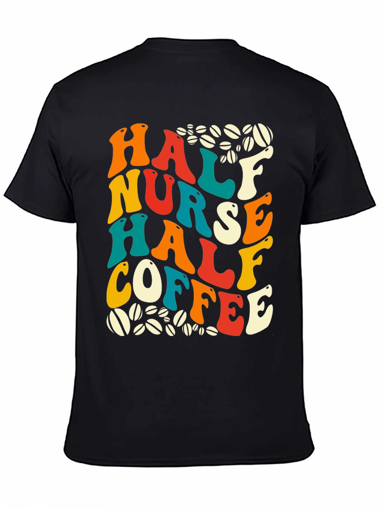 Camiseta Half Nurse Half Coffee para Enfermeras