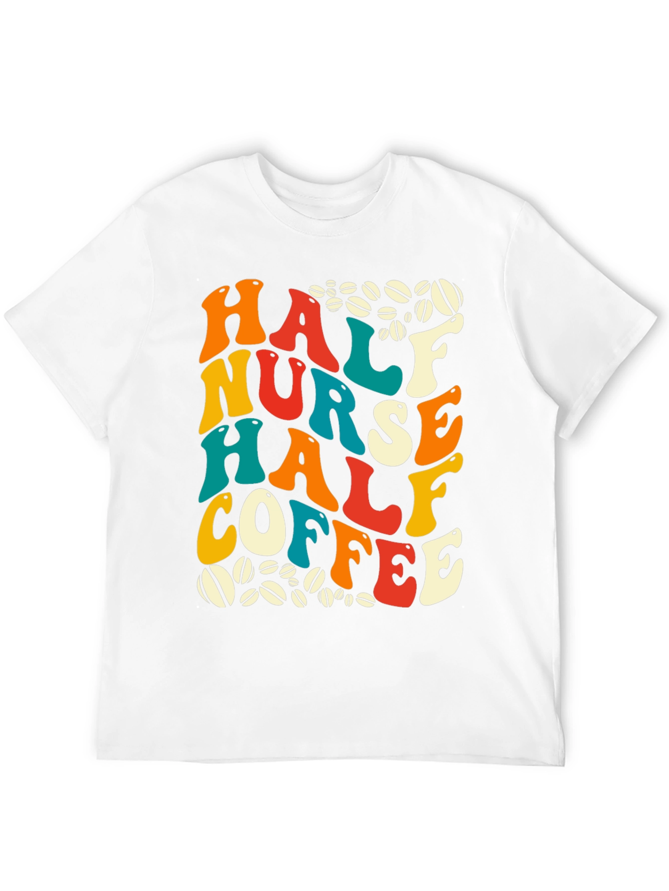 Camiseta Half Nurse Half Coffee para Enfermeras