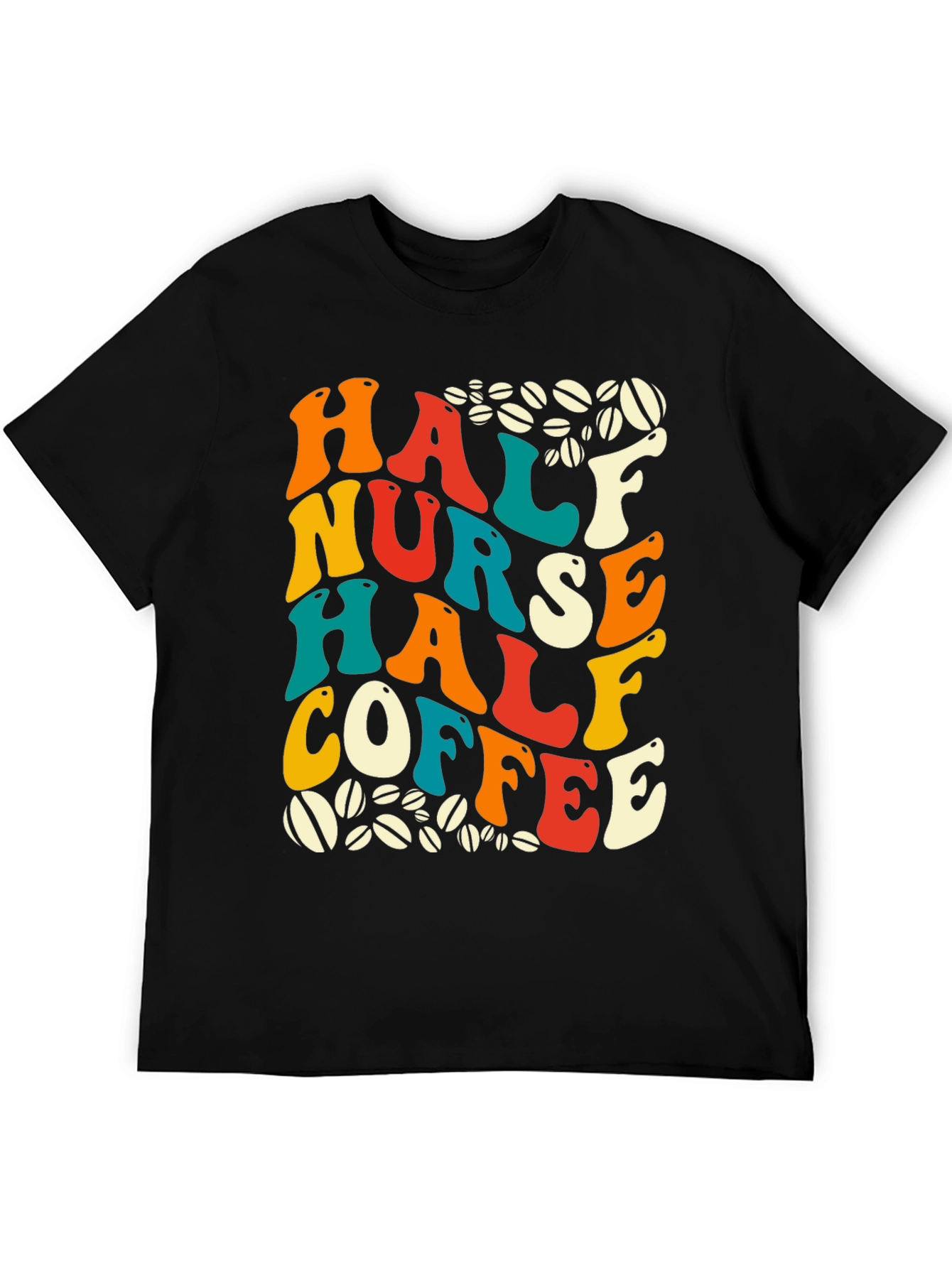 Camiseta Half Nurse Half Coffee para Enfermeras