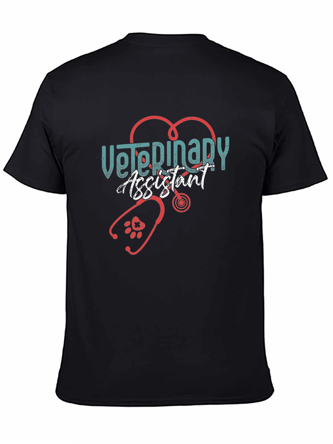 Camiseta Asistente Veterinario - Diseño Corazón