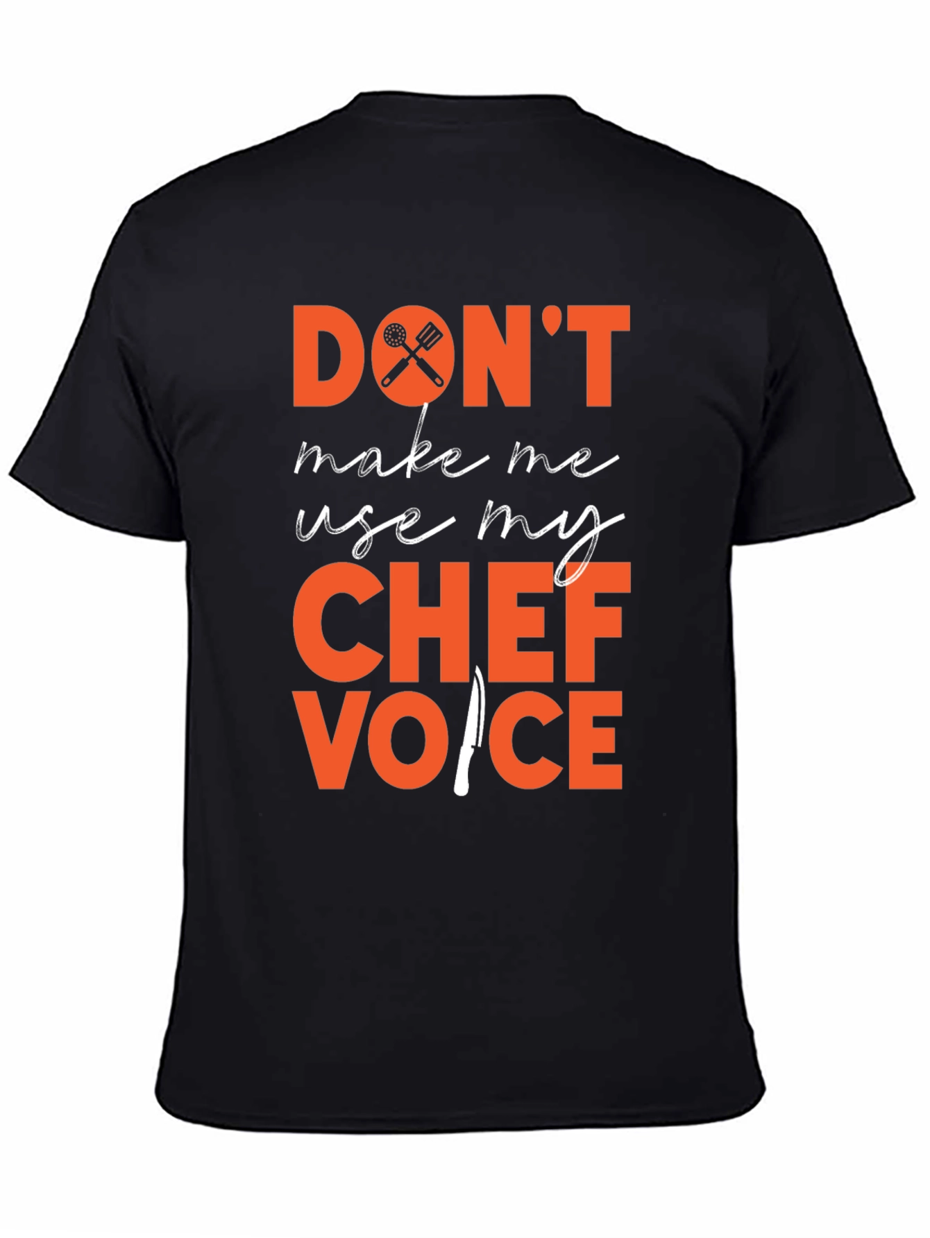 Camiseta Negra Voz de Chef