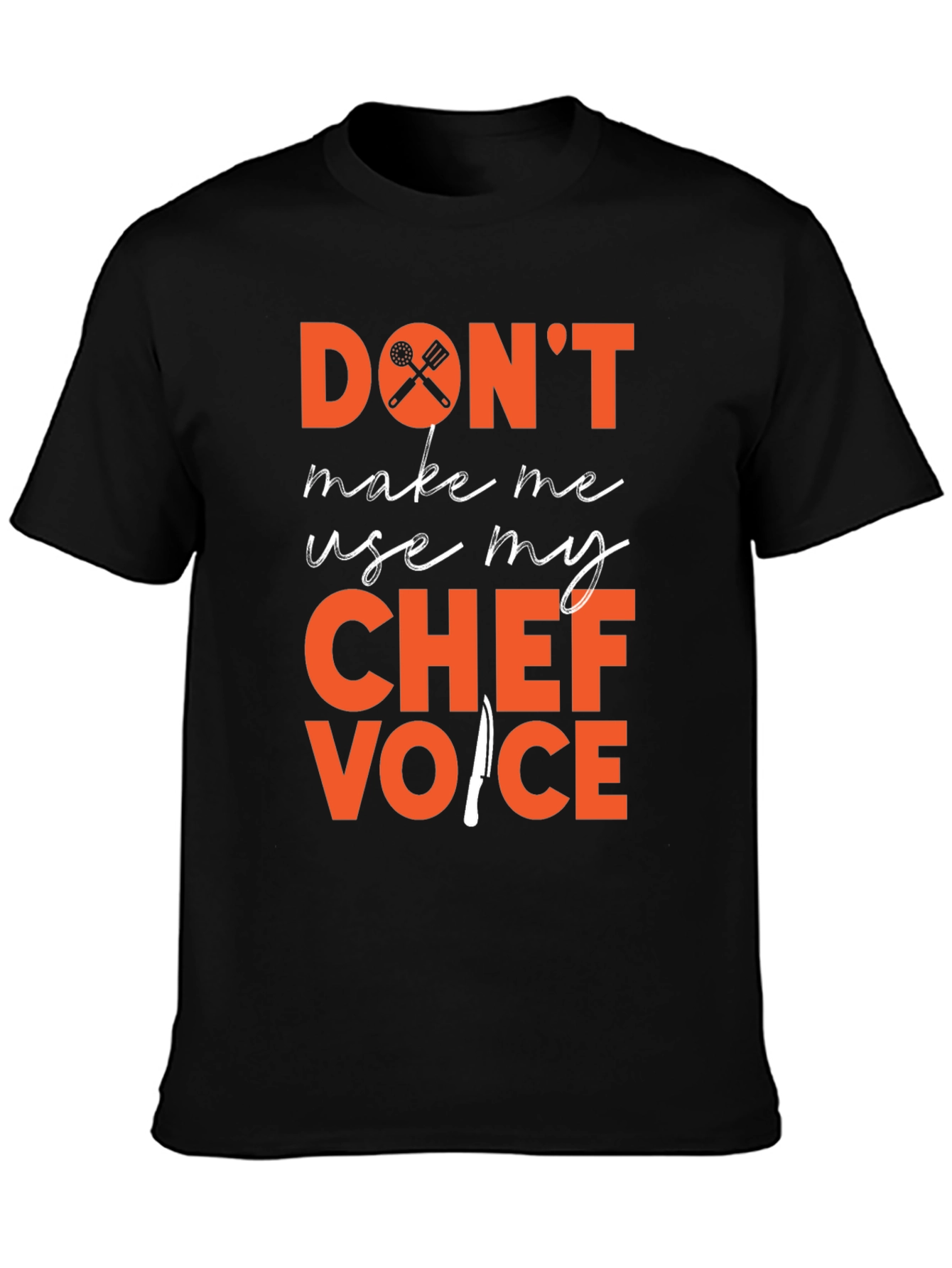 Camiseta Negra Voz de Chef