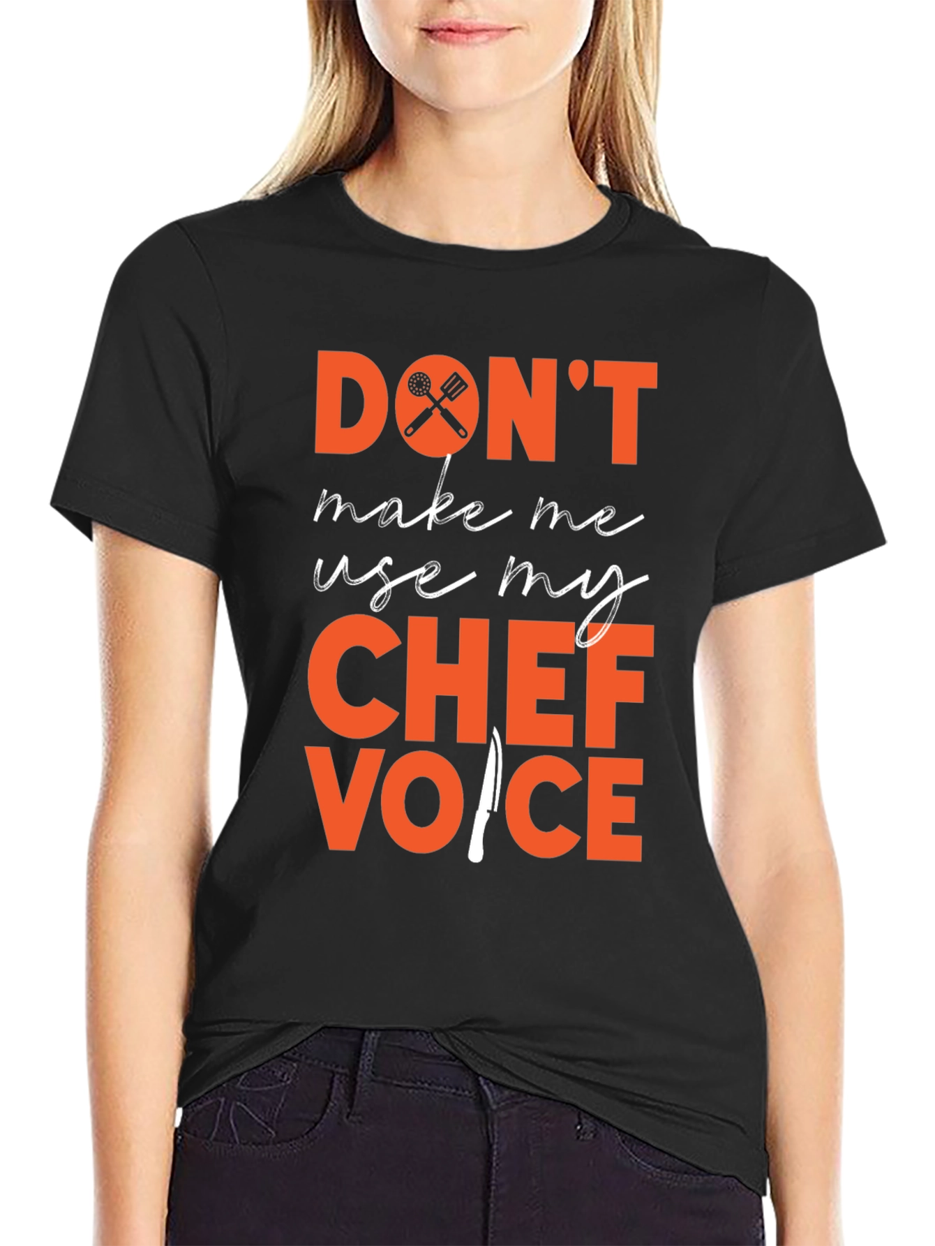 Camiseta Negra Voz de Chef