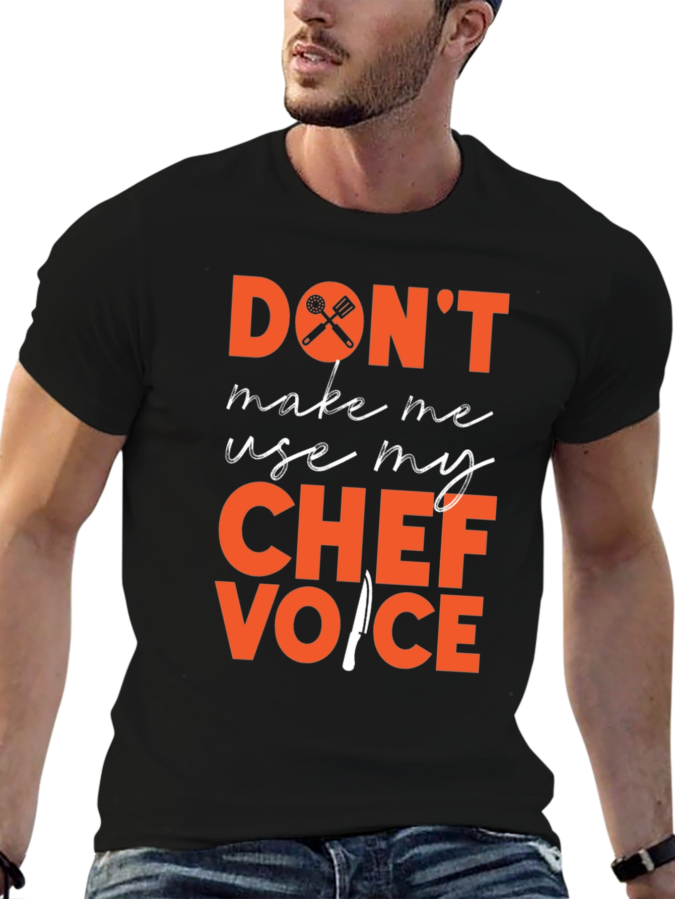 Camiseta Negra Voz de Chef