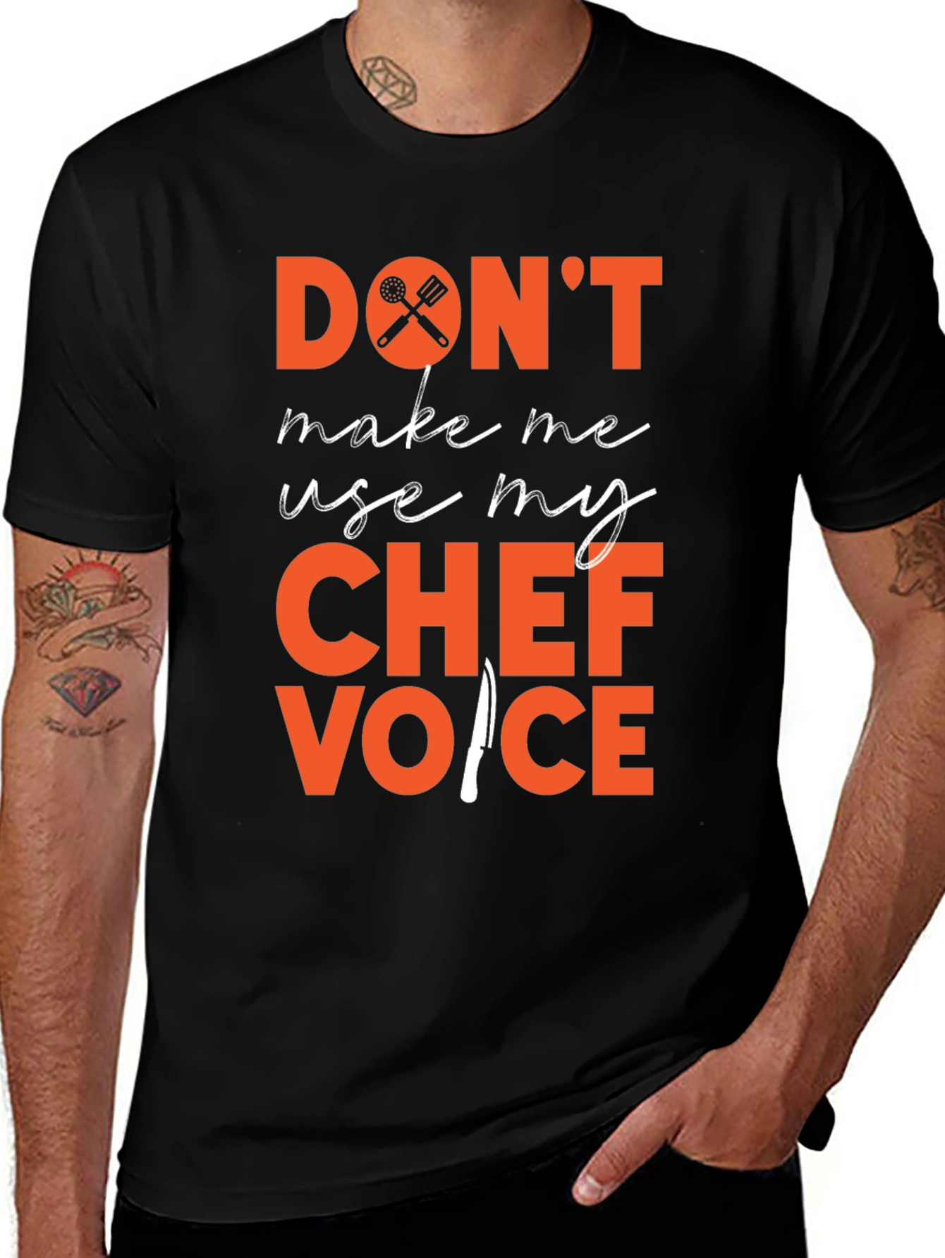 Camiseta Negra Voz de Chef
