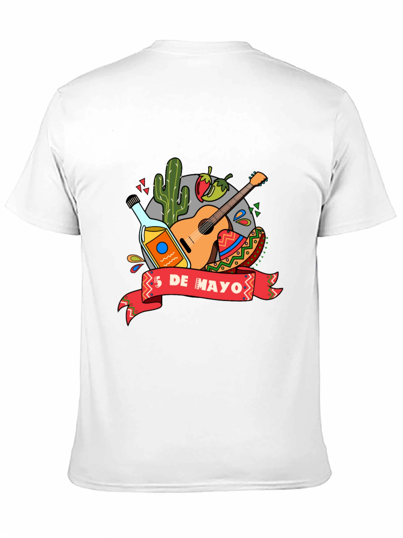 Camiseta Negra de Cinco de Mayo para Hombre