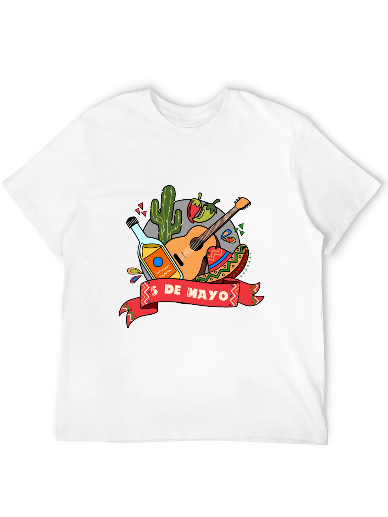 Camiseta Negra de Cinco de Mayo para Hombre