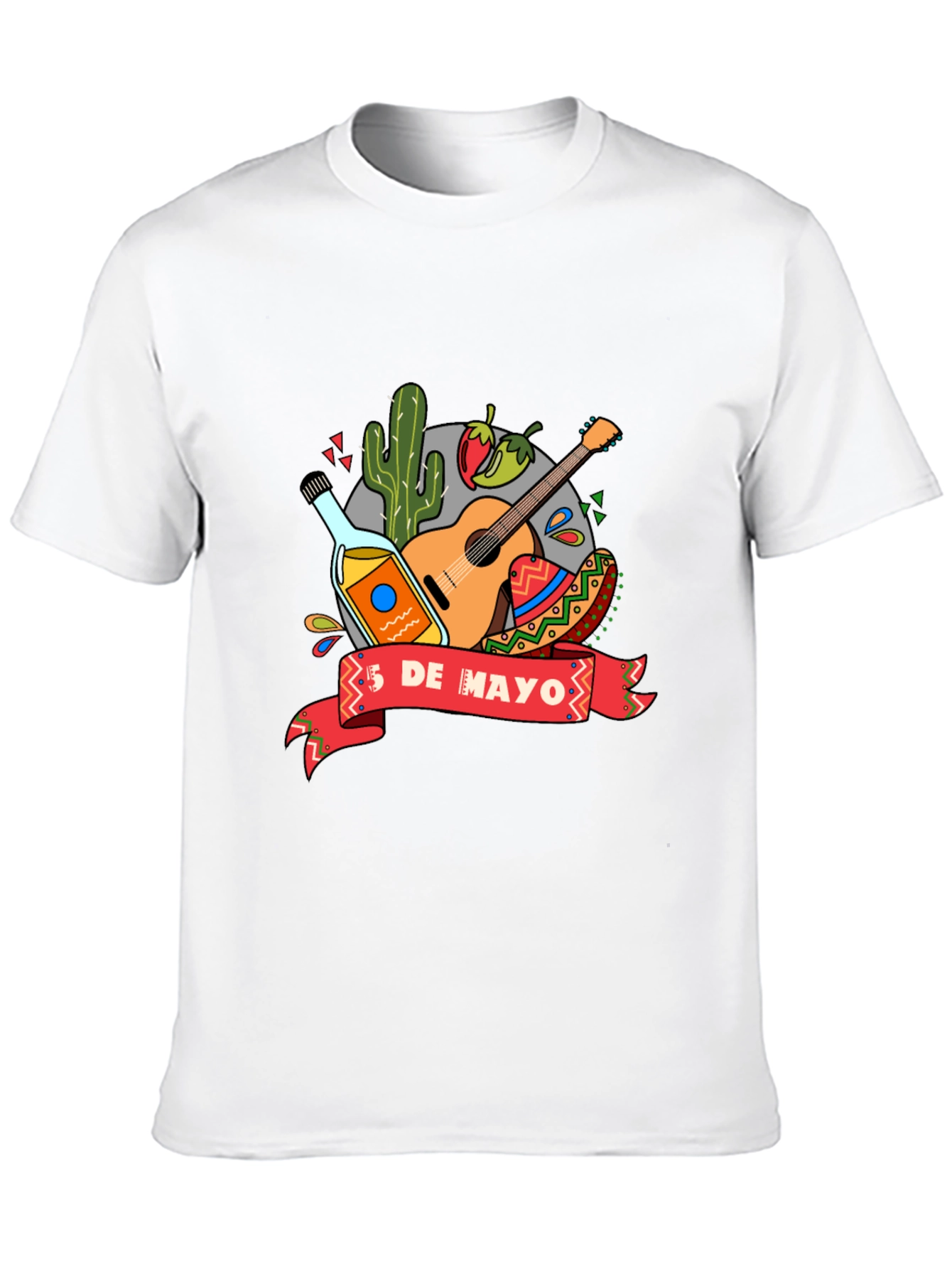 Camiseta Negra de Cinco de Mayo para Hombre
