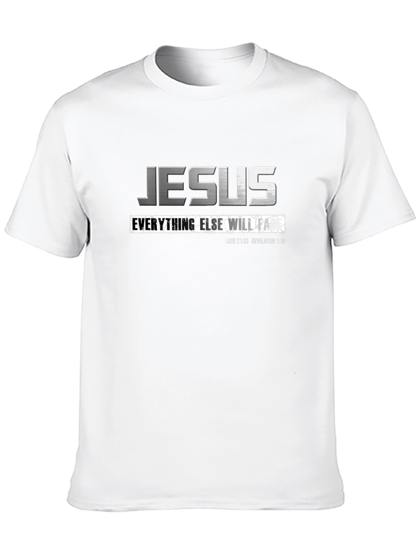 Camiseta Negra Jesús para Hombre