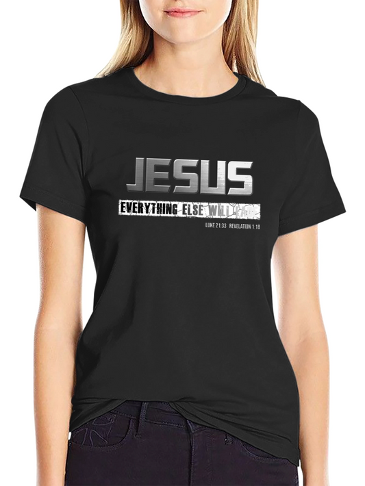 Camiseta Negra Jesús para Hombre