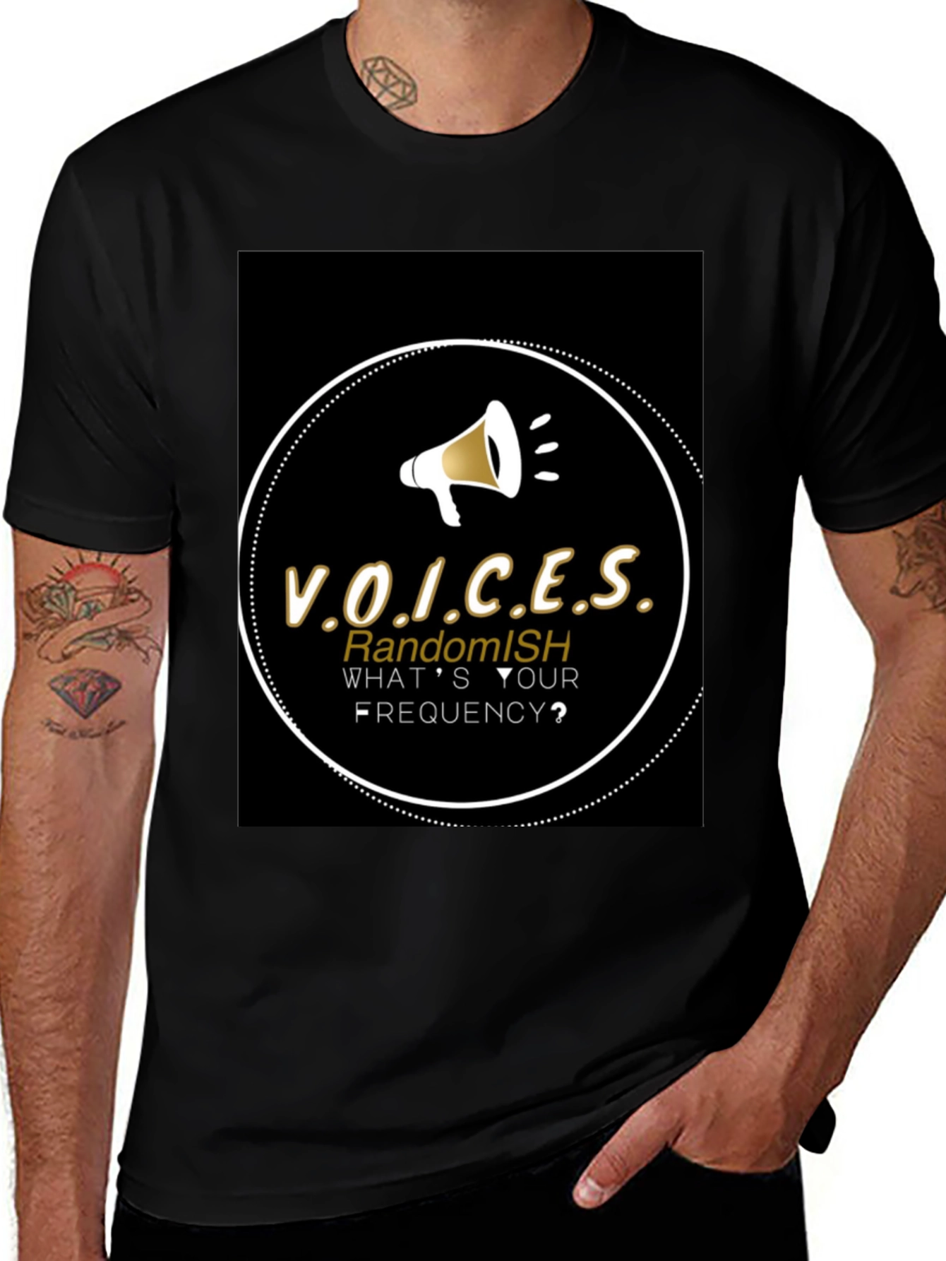 Camiseta Negra V.O.I.C.E.S RandomISH