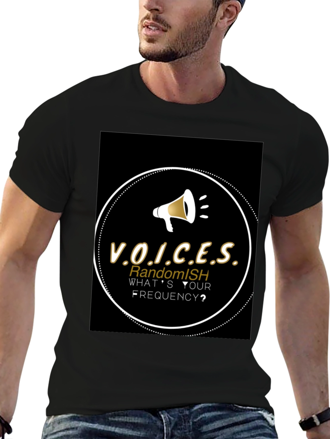 Camiseta Negra V.O.I.C.E.S RandomISH