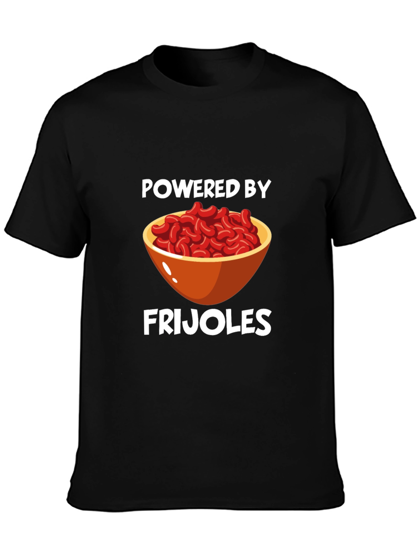 Camiseta Negra: ¡Energía de Frijoles!