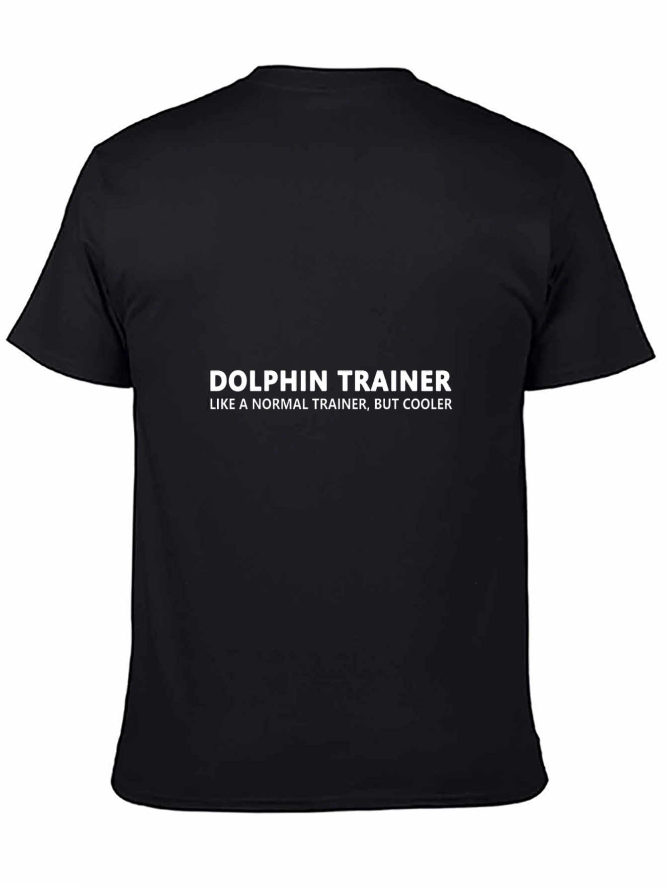 Camiseta Negra Entrenador de Delfines