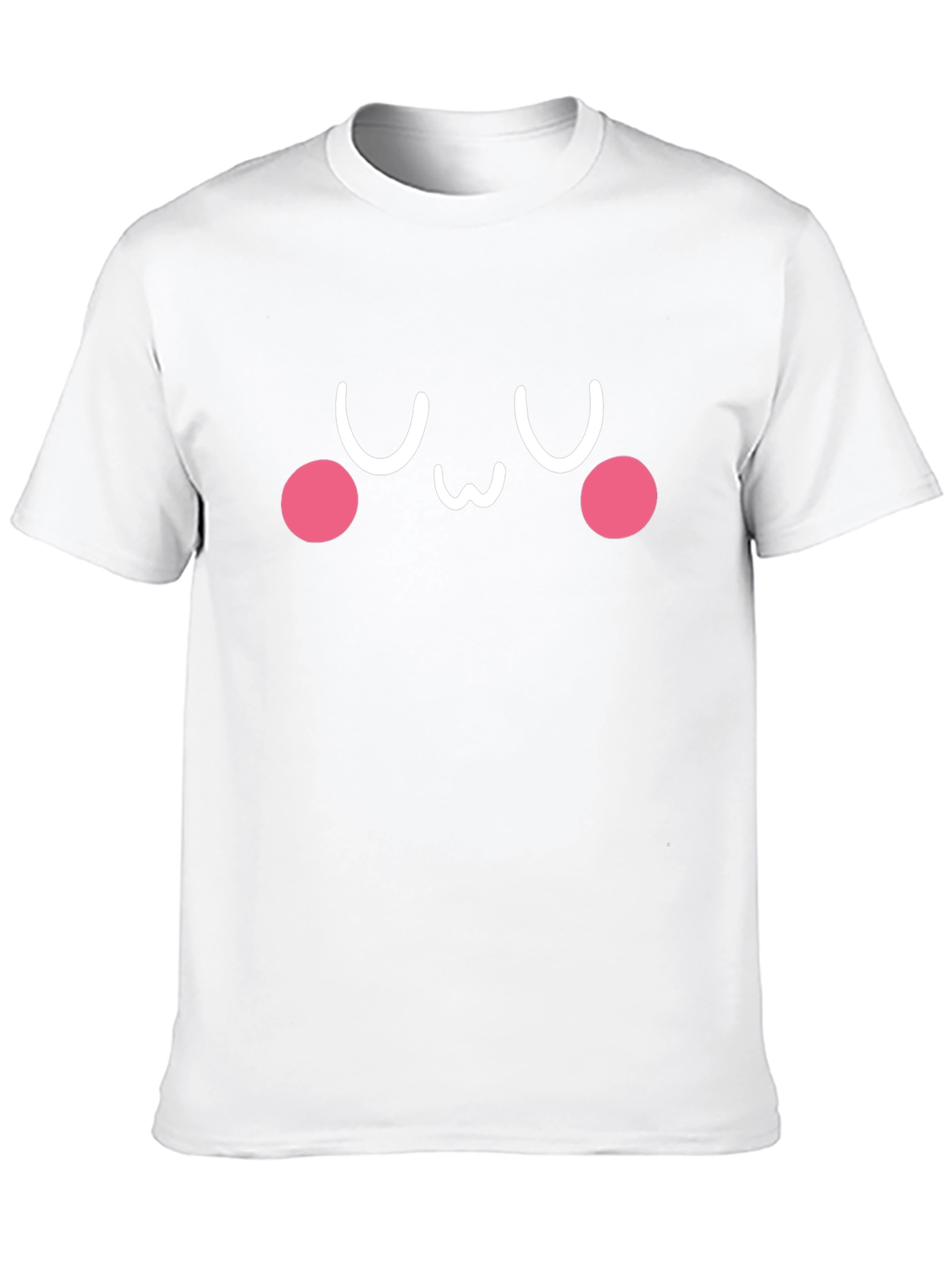 Camiseta Negra con Diseño Kawaii Emoticon