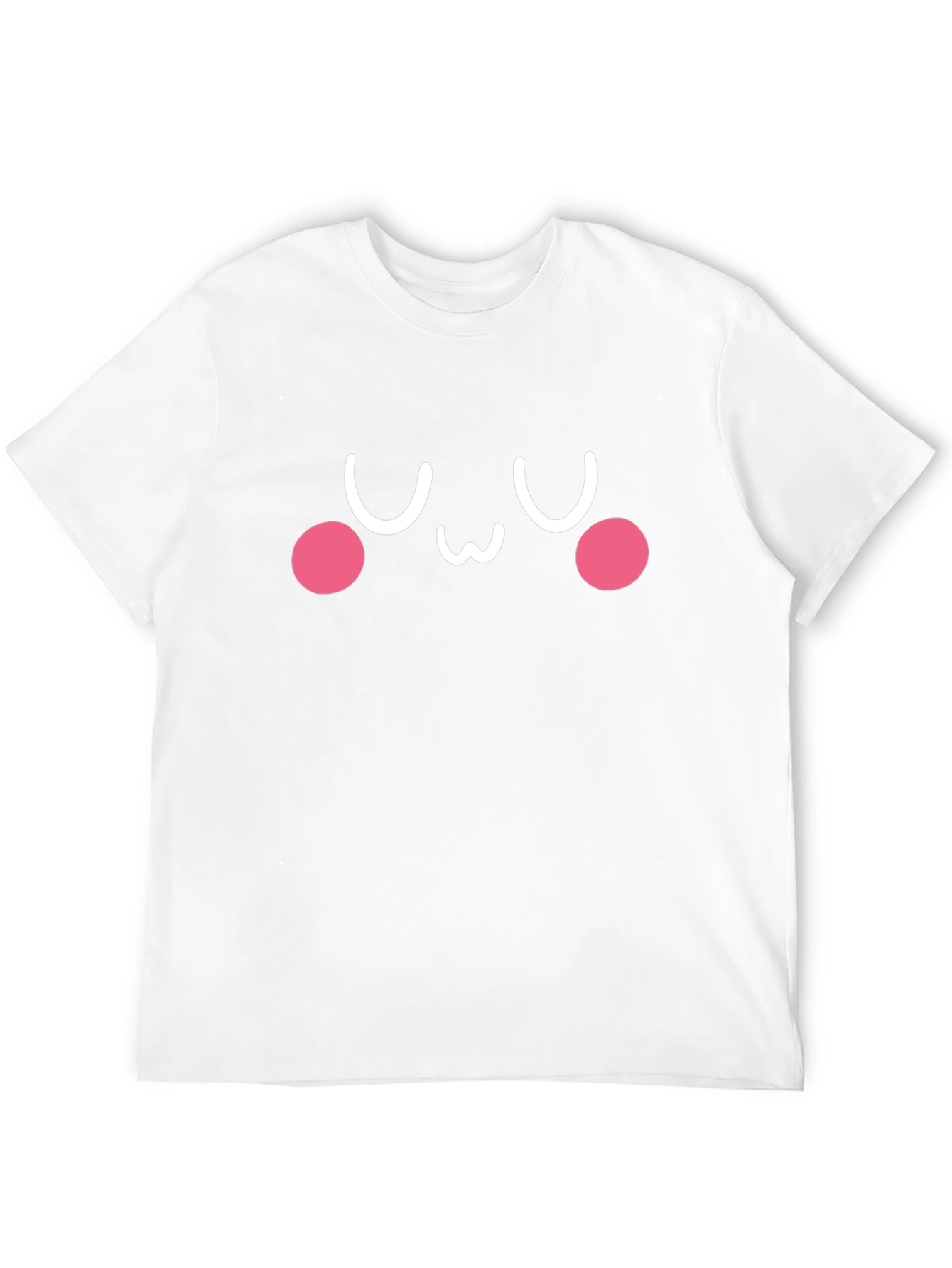 Camiseta Negra con Diseño Kawaii Emoticon