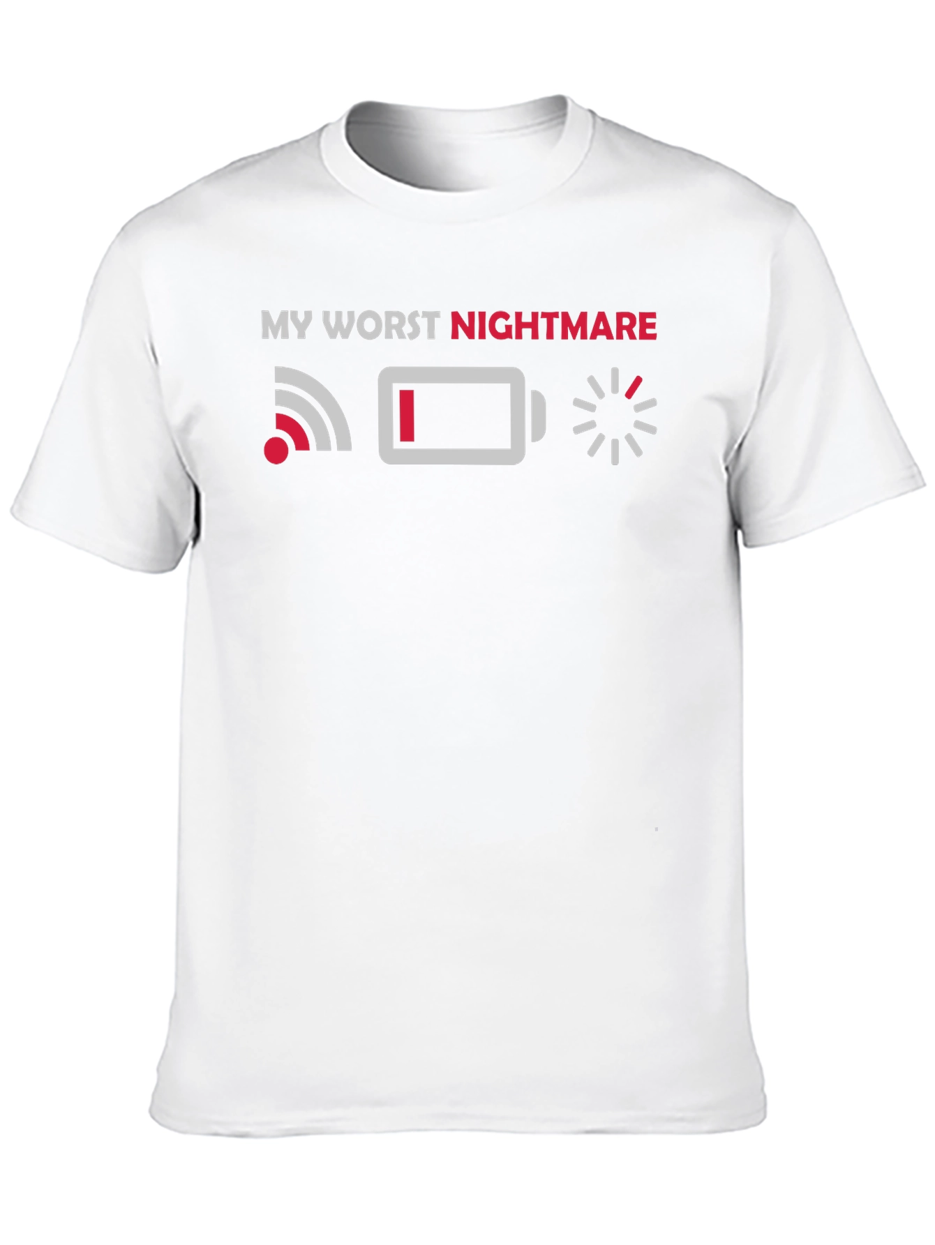 Camiseta Mi Peor Pesadilla: WiFi Batería Carga
