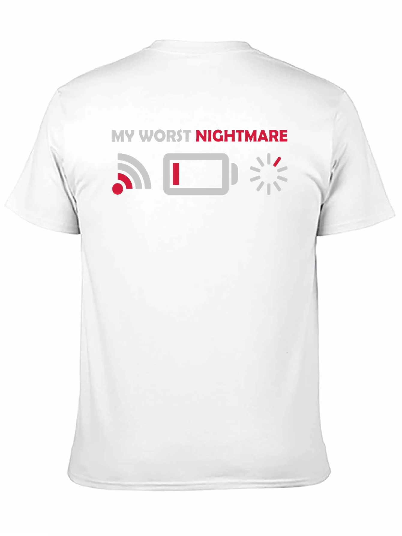 Camiseta Mi Peor Pesadilla: WiFi Batería Carga