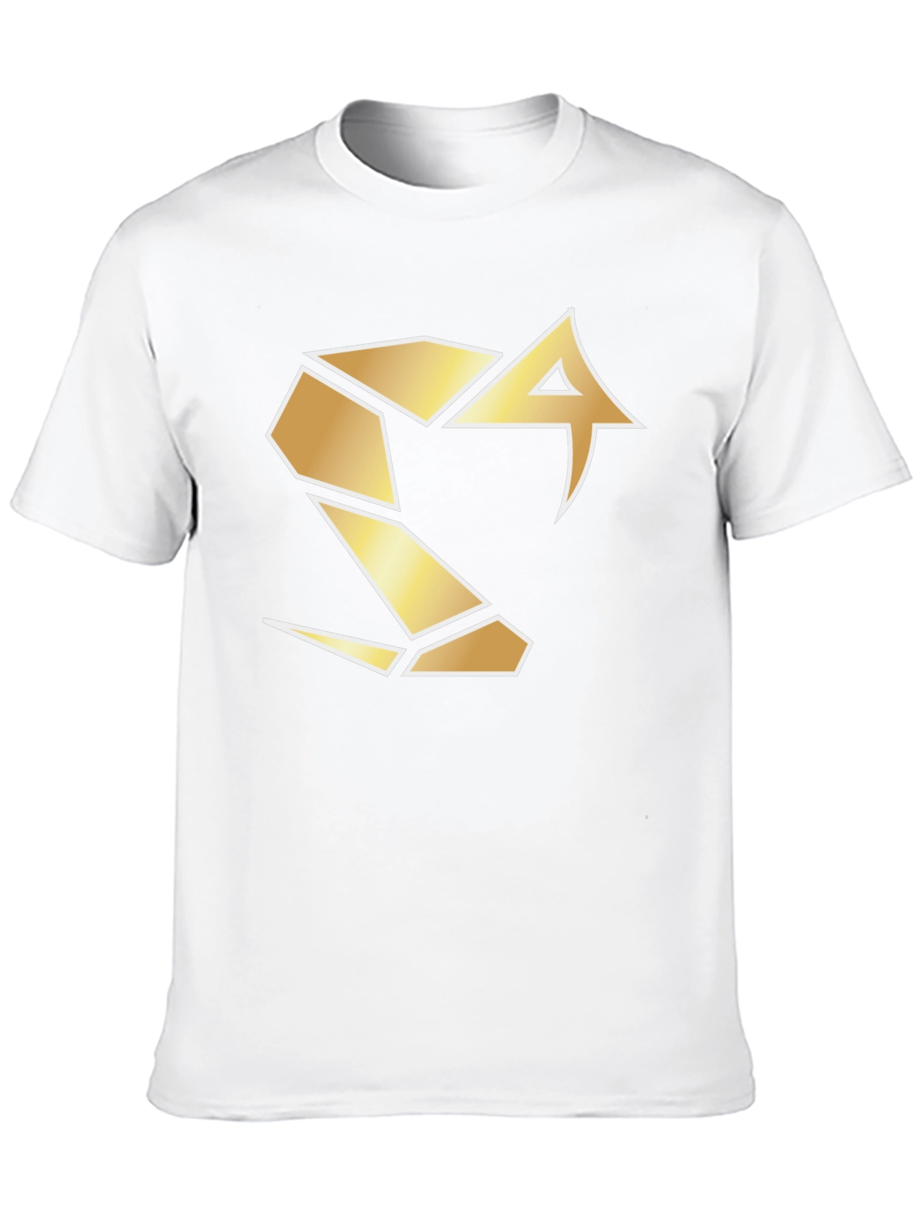 Camiseta Negra con Logo Serpiente Dorada