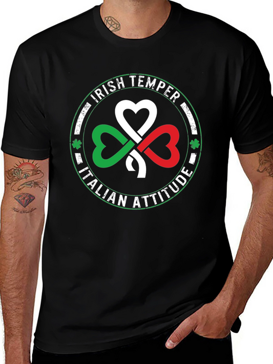 Camiseta Temperamento Irlandés Actitud Italiana