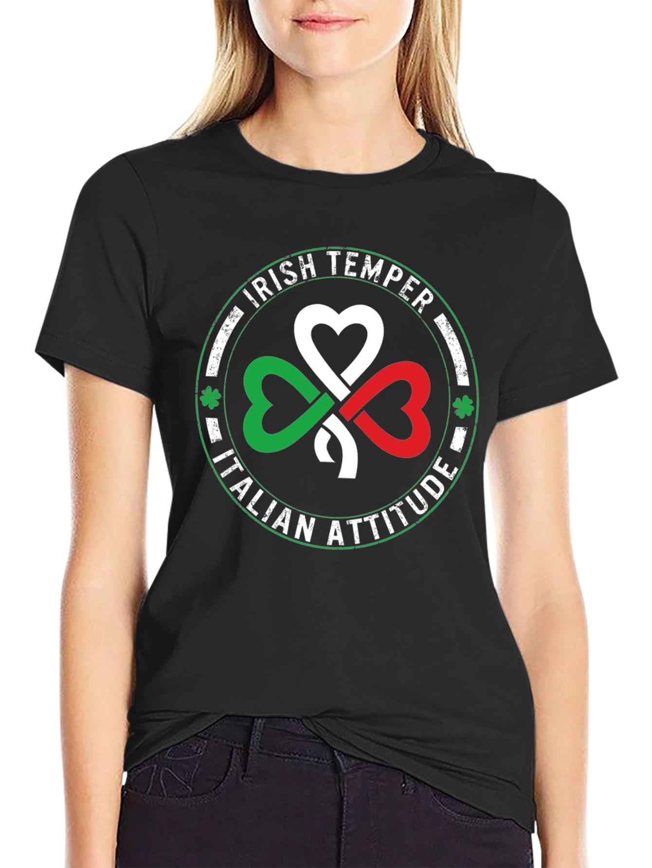 Camiseta Temperamento Irlandés Actitud Italiana