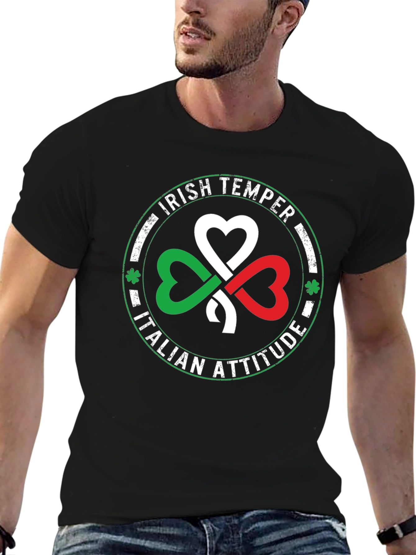 Camiseta Temperamento Irlandés Actitud Italiana
