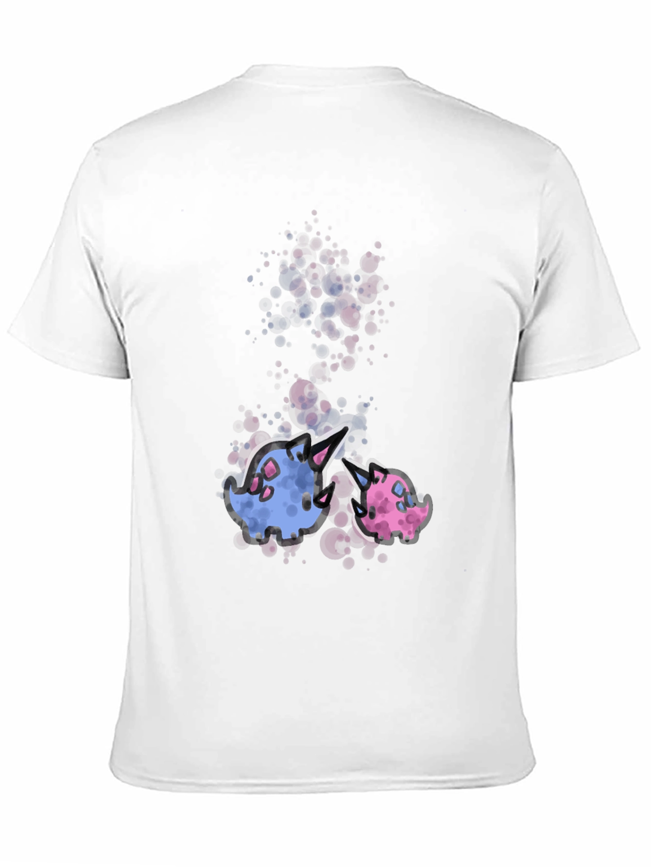 Camiseta Negra con Diseño de Criaturas Fantásticas