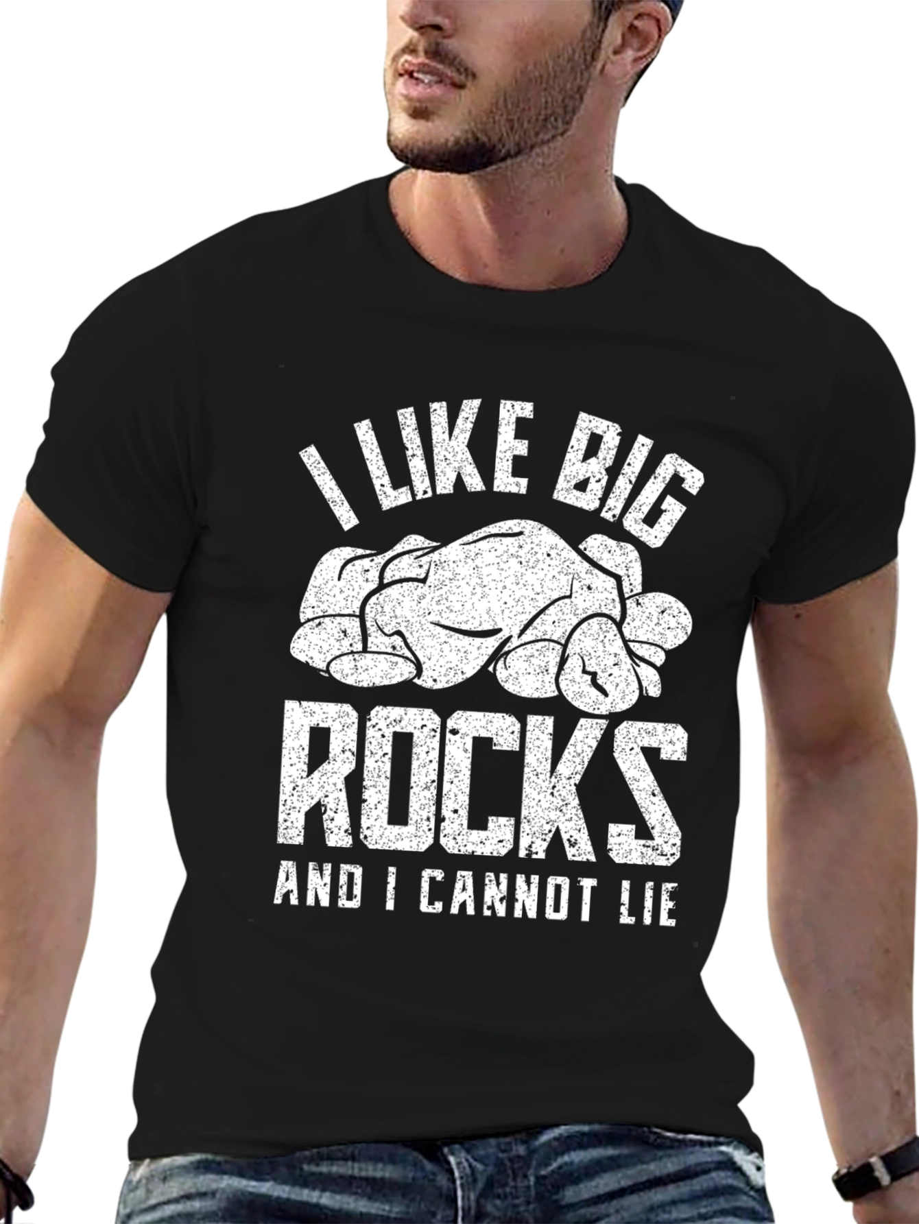 Camiseta Negra I Like Big Rocks