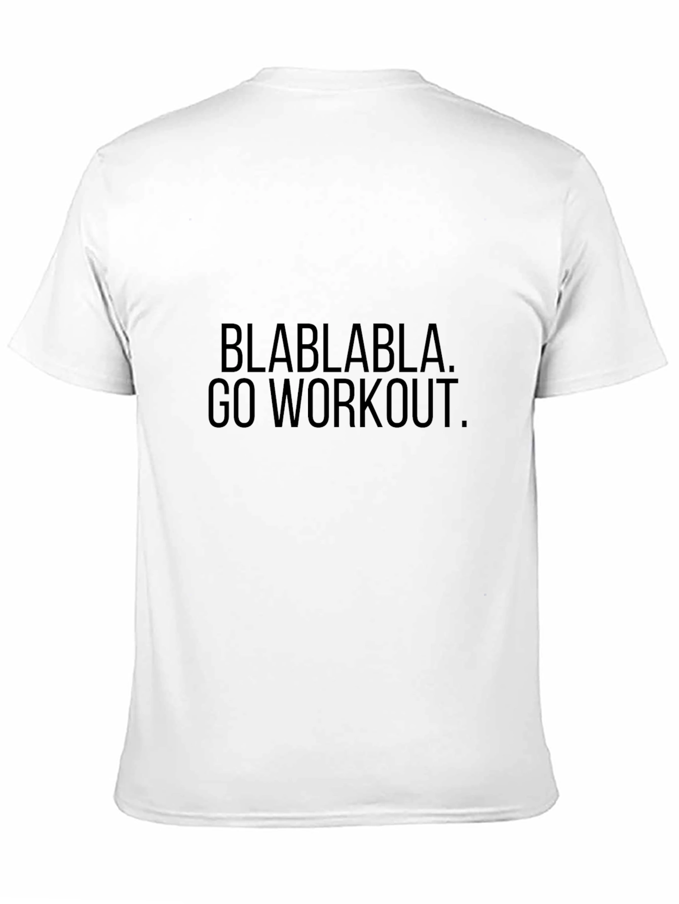 Camiseta Negra Hombre con Texto Motivacional Fitness