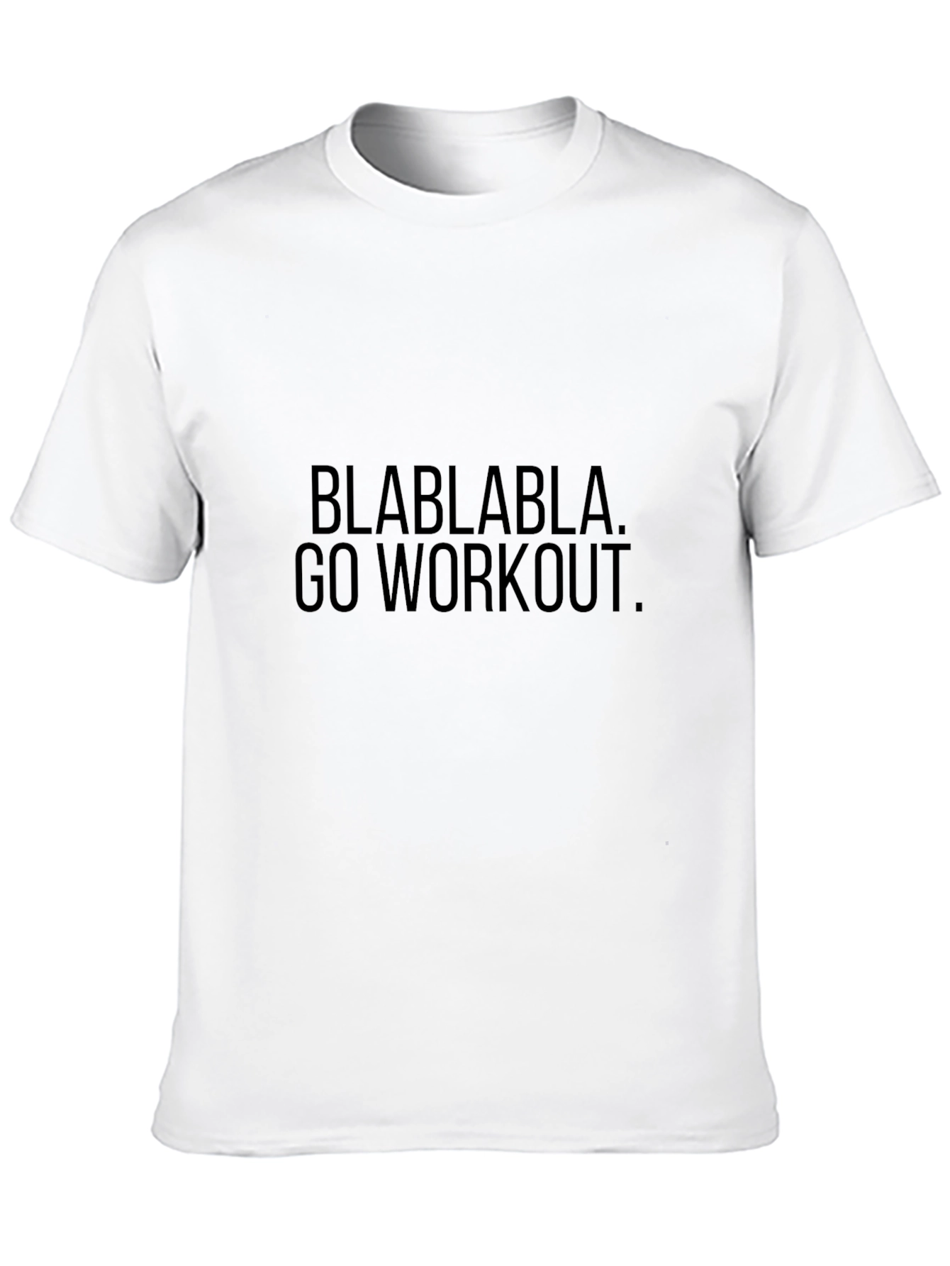 Camiseta Negra Hombre con Texto Motivacional Fitness
