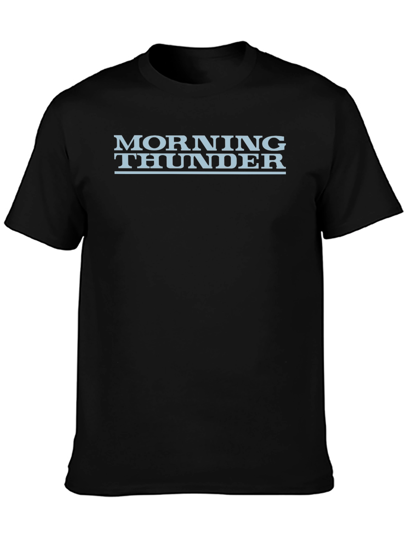 Camiseta Negra Morning Thunder Casual Hombre