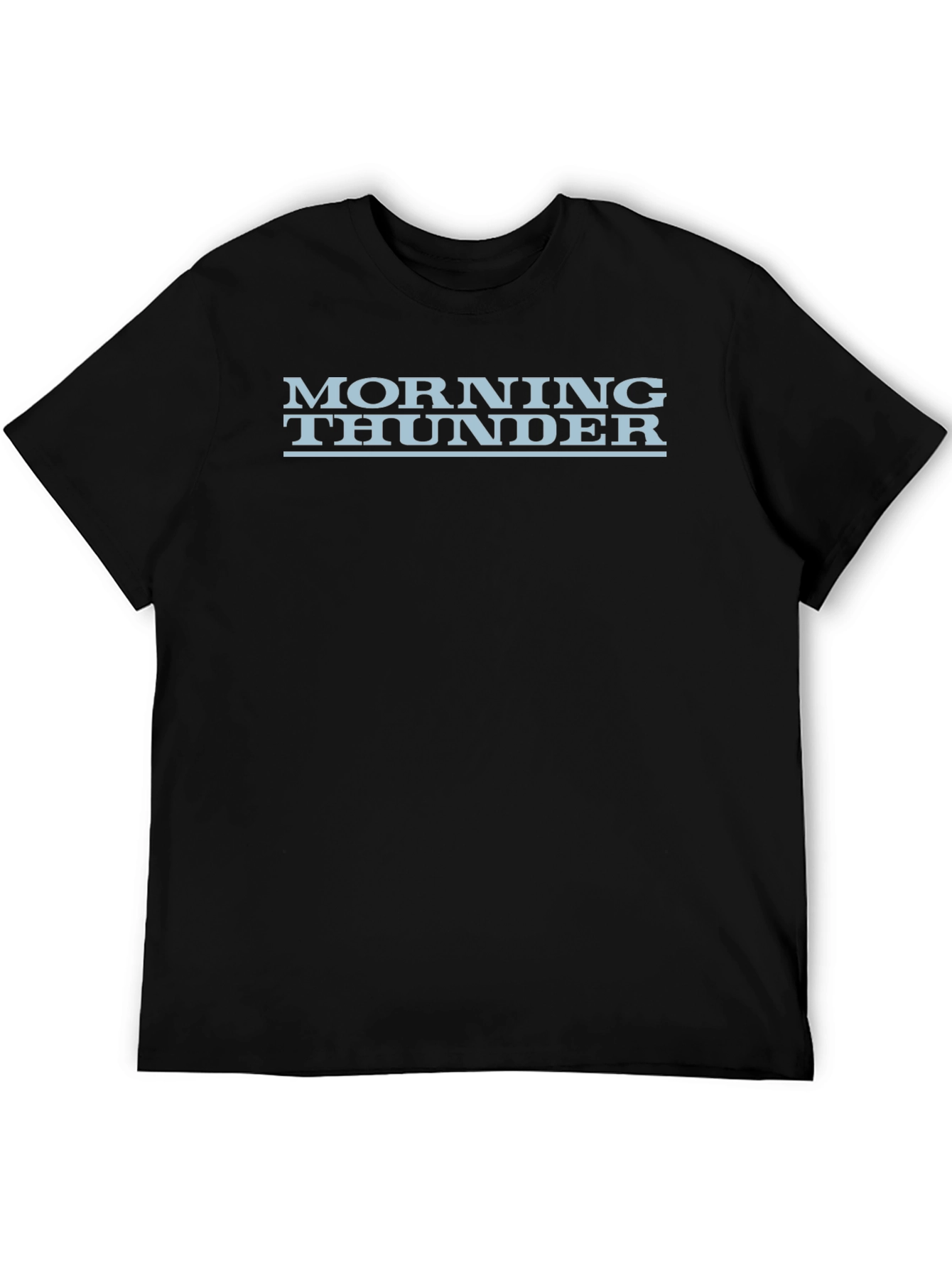 Camiseta Negra Morning Thunder Casual Hombre