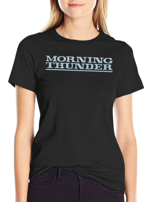 Camiseta Negra Morning Thunder Casual Hombre