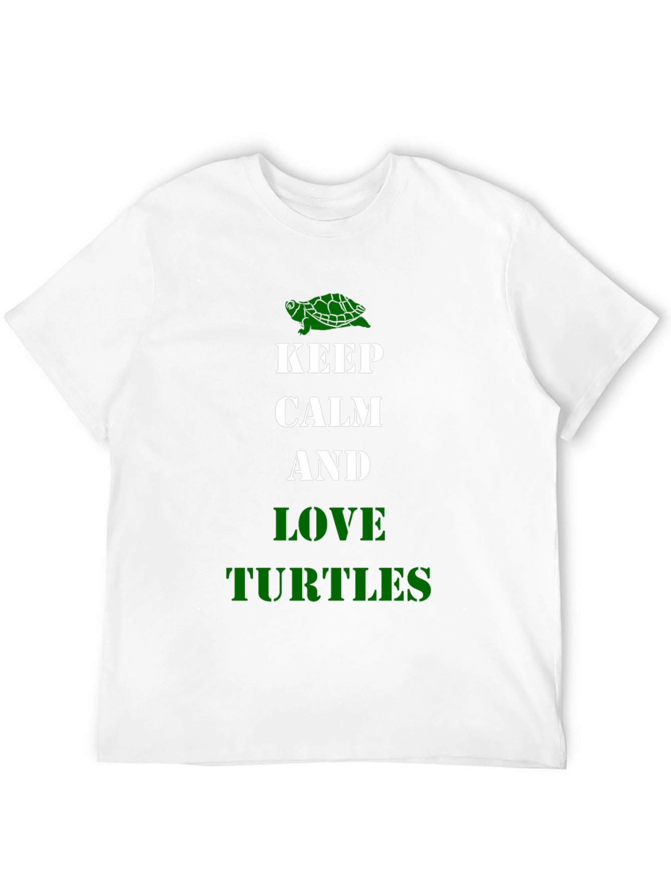 Camiseta Negra Keep Calm and Love Turtles