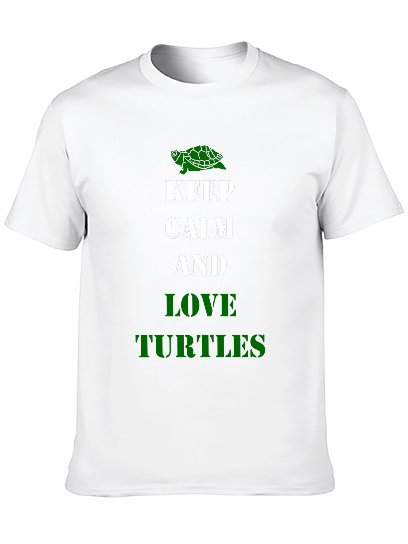 Camiseta Negra Keep Calm and Love Turtles