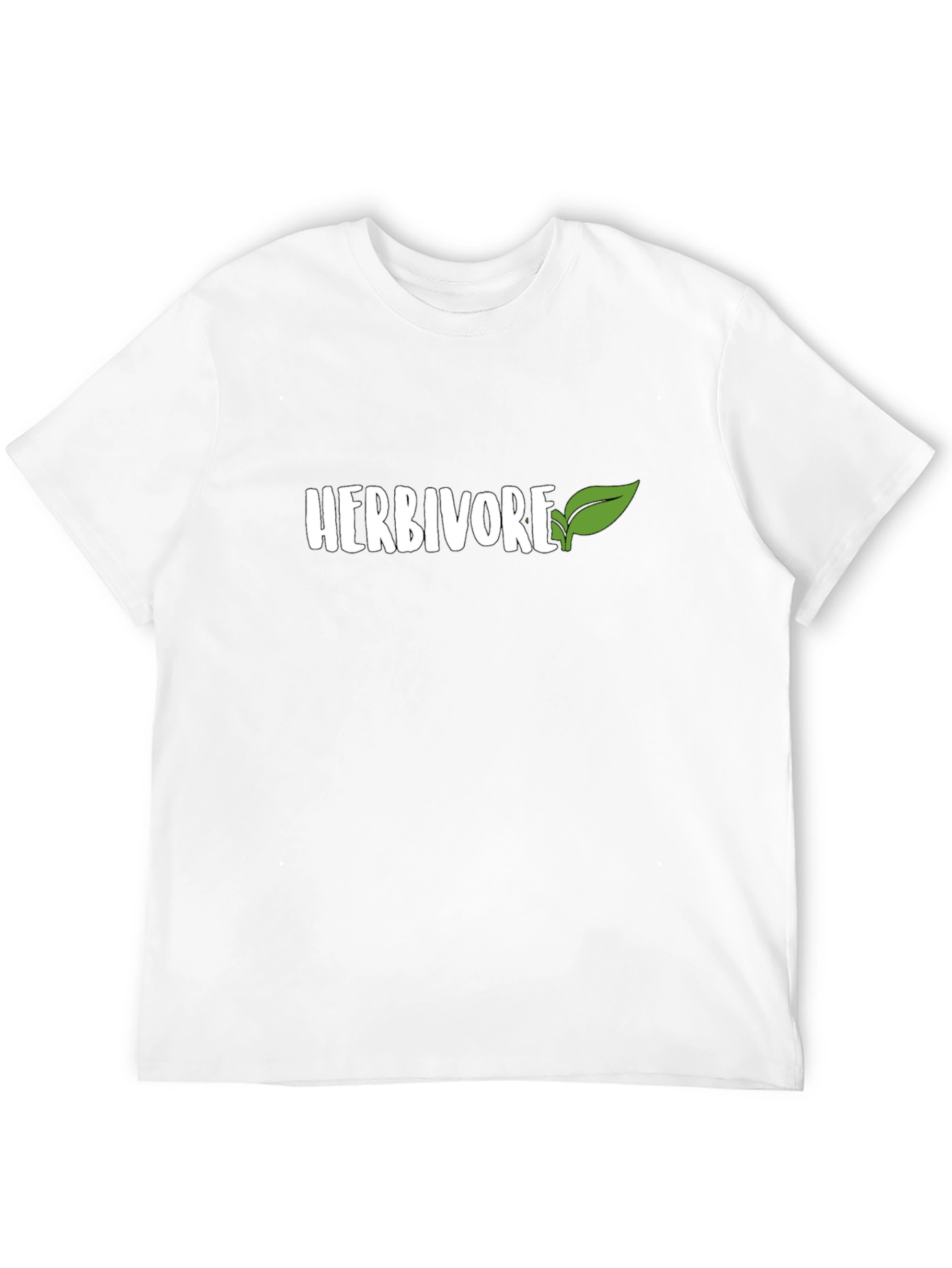 Camiseta Negra Herbívoro - Estilo Vegano