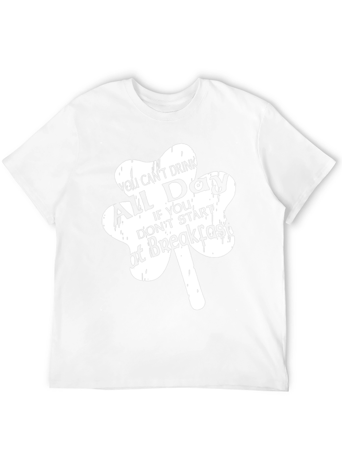 Camiseta Negra con Diseño de Trébol para Fiesta