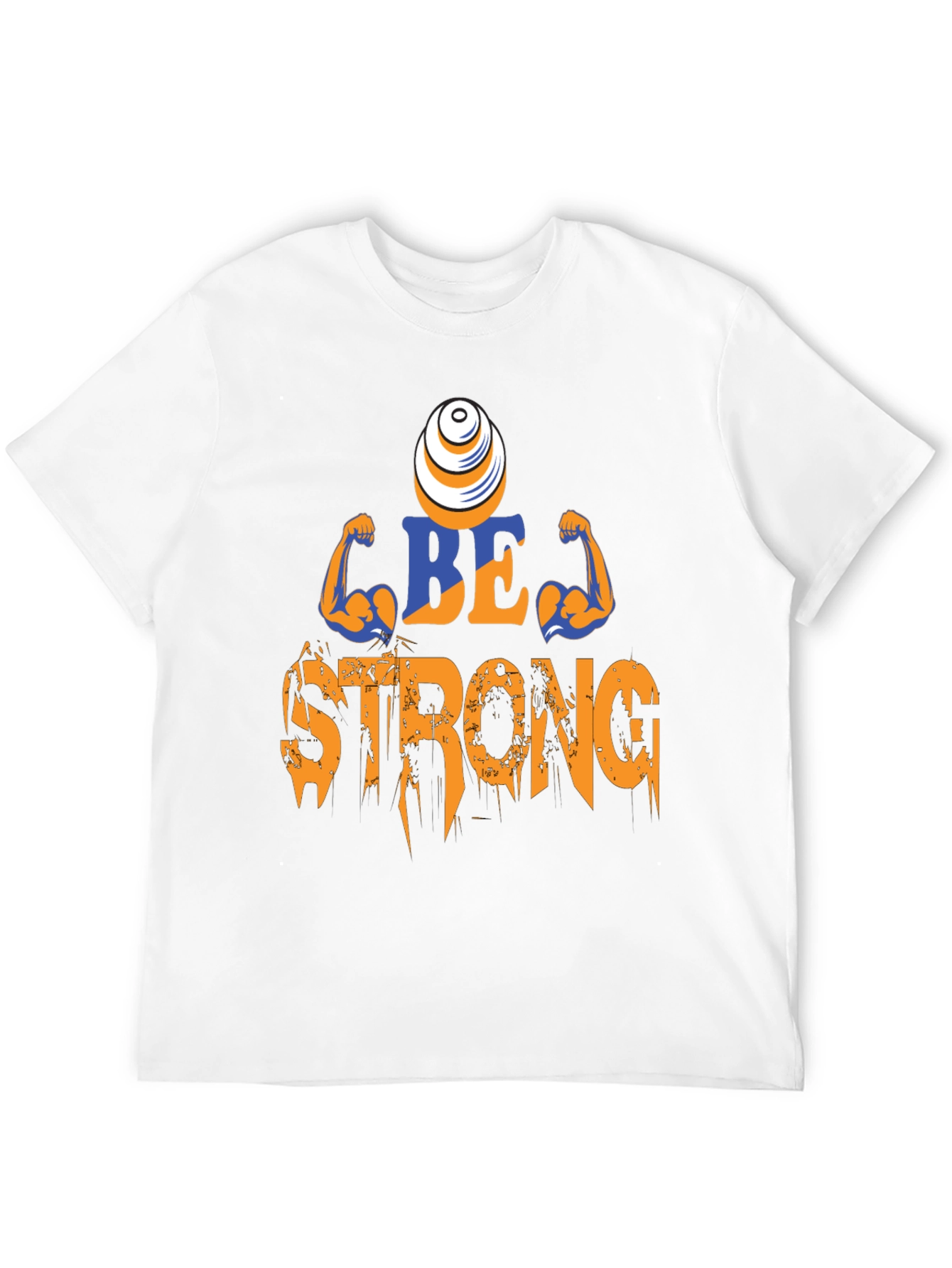 Camiseta Negra Be Strong - Diseño Motivacional