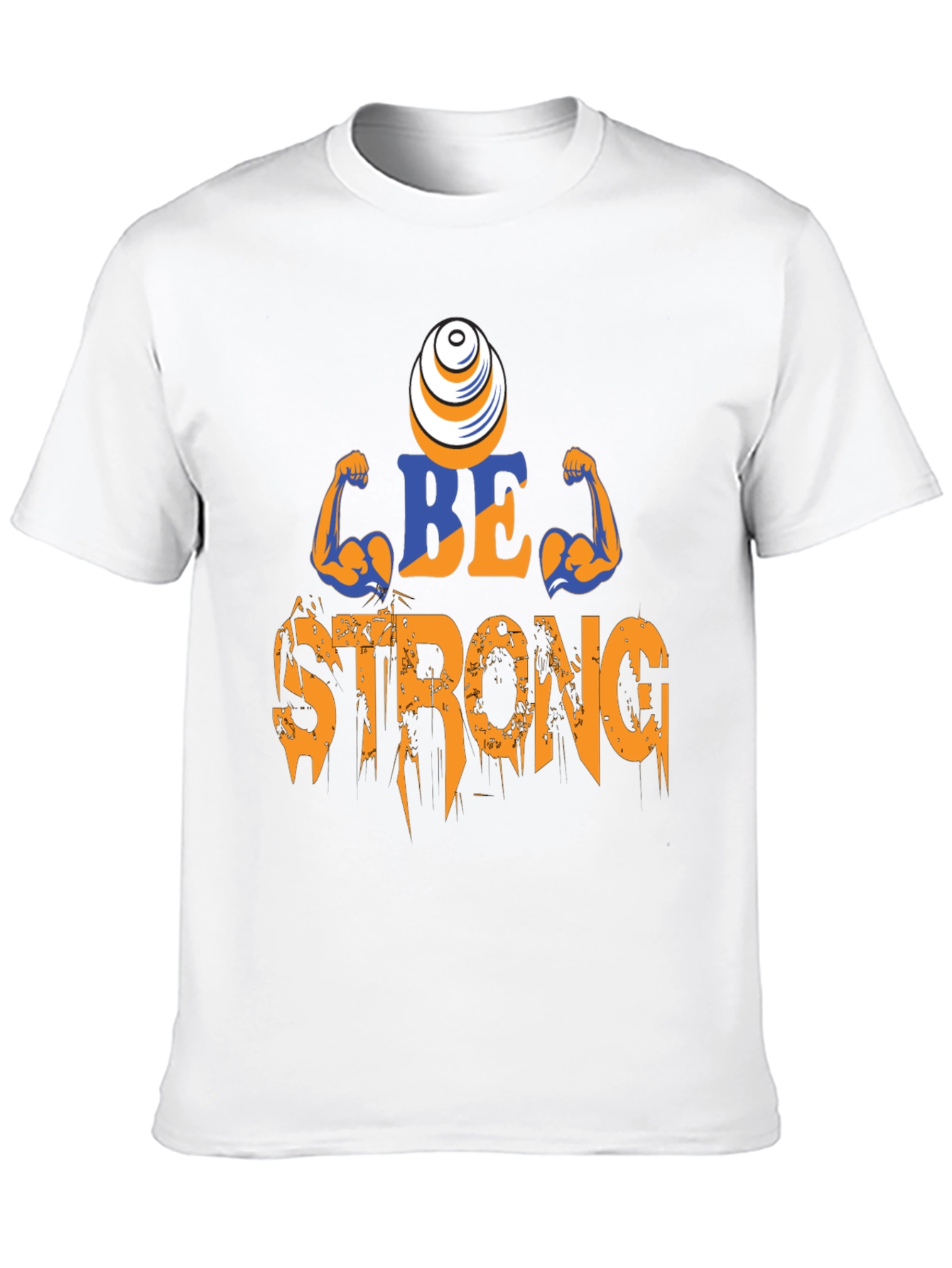 Camiseta Negra Be Strong - Diseño Motivacional