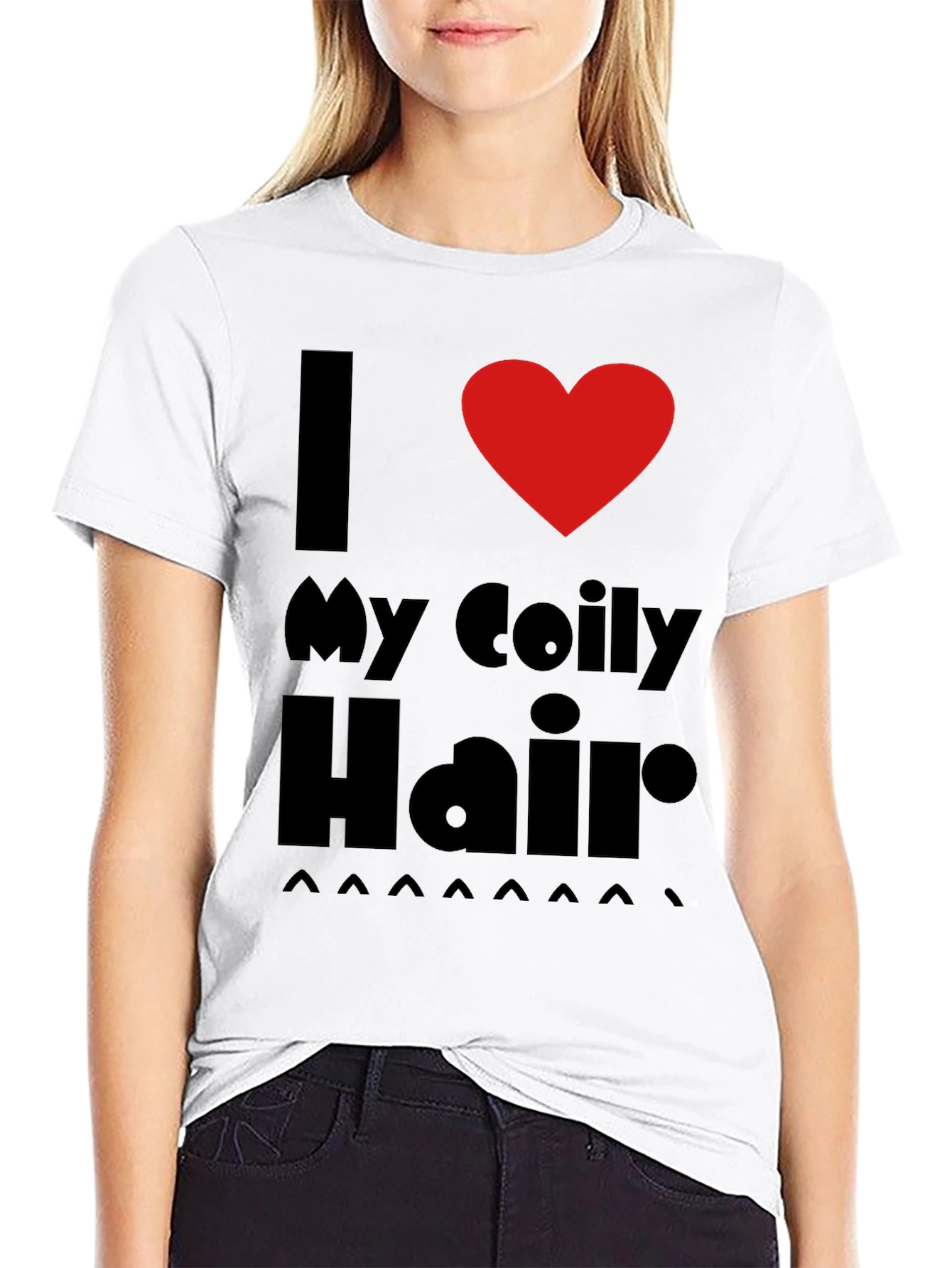 Camiseta Negra Amo Mi Pelo Rizado