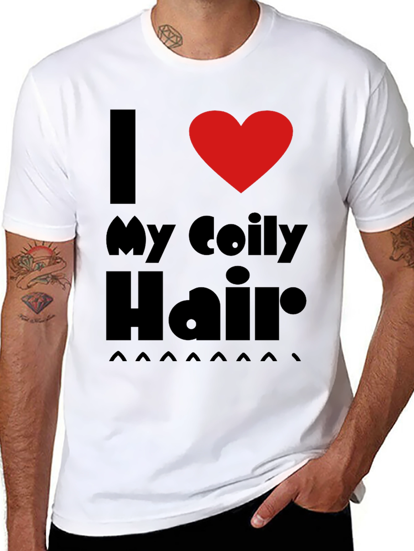 Camiseta Negra Amo Mi Pelo Rizado