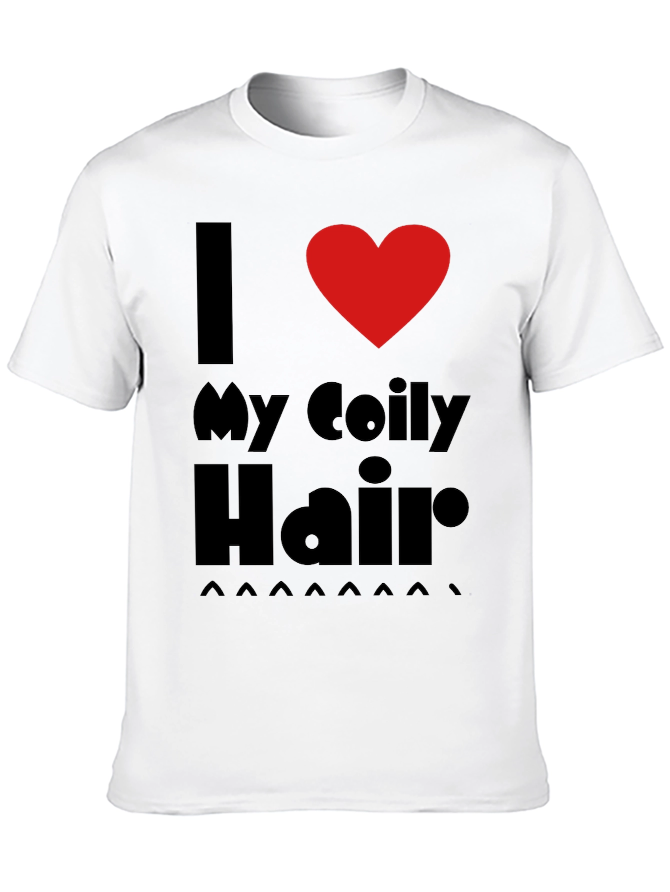 Camiseta Negra Amo Mi Pelo Rizado